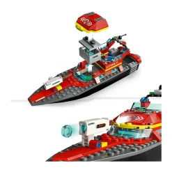 New Lego-City 60373 - Barco De Resgate Dos Bombeiros