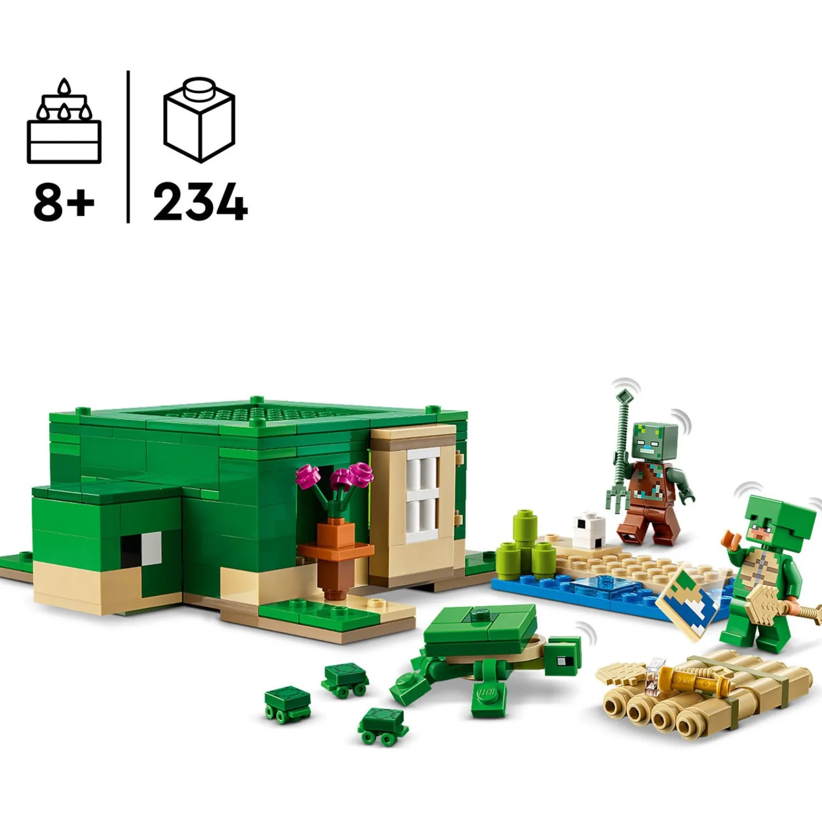 Lego-Minecraft A Casa de Praia Tartaruga