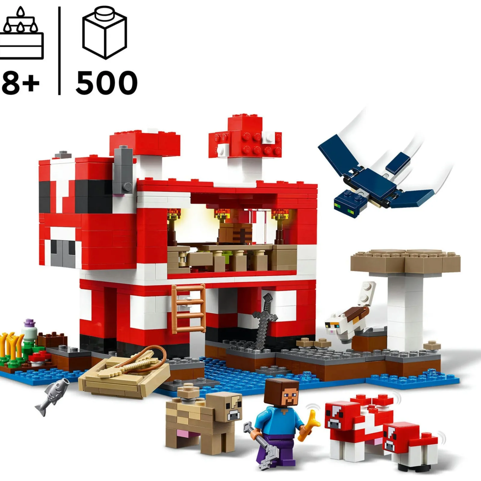 Lego-Minecraft A Casa Mooshroom