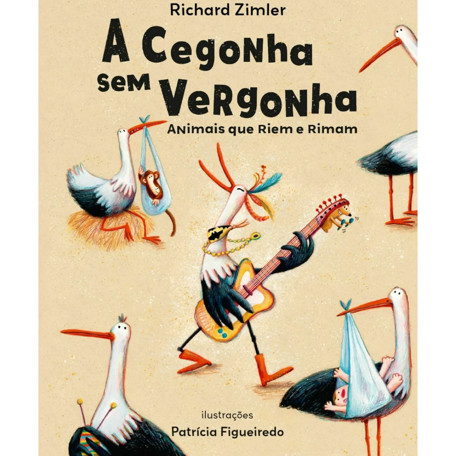 Porto Editora A Cegonha sem Vergonha de Richard Zimler e Patrícia Figueiredo; Ilustração: Patrícia Figueiredo de Richard Zimler e Patrícia Figueiredo