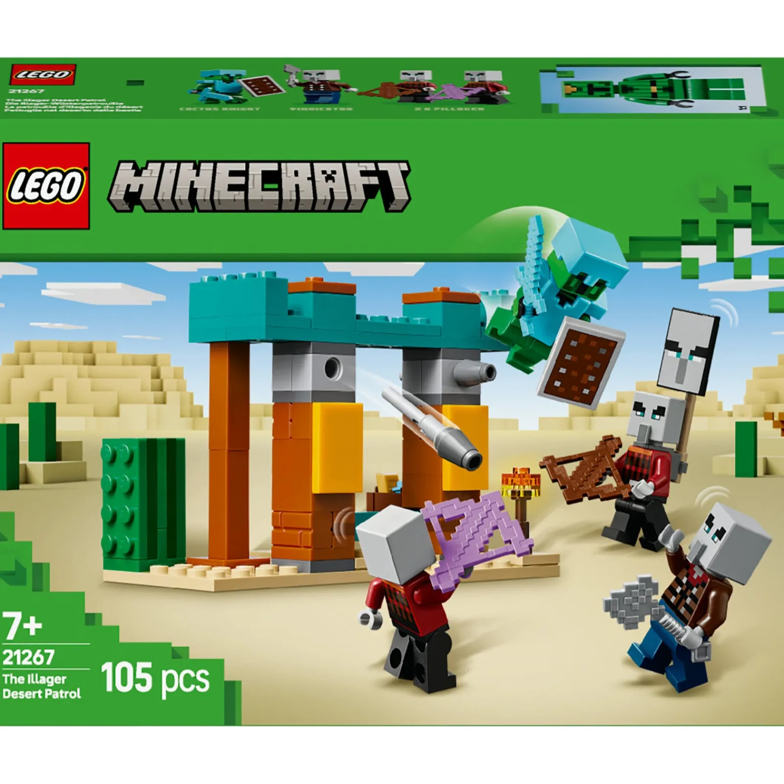 Lego-Minecraft A Patrulha Do Deserto Illager Lego