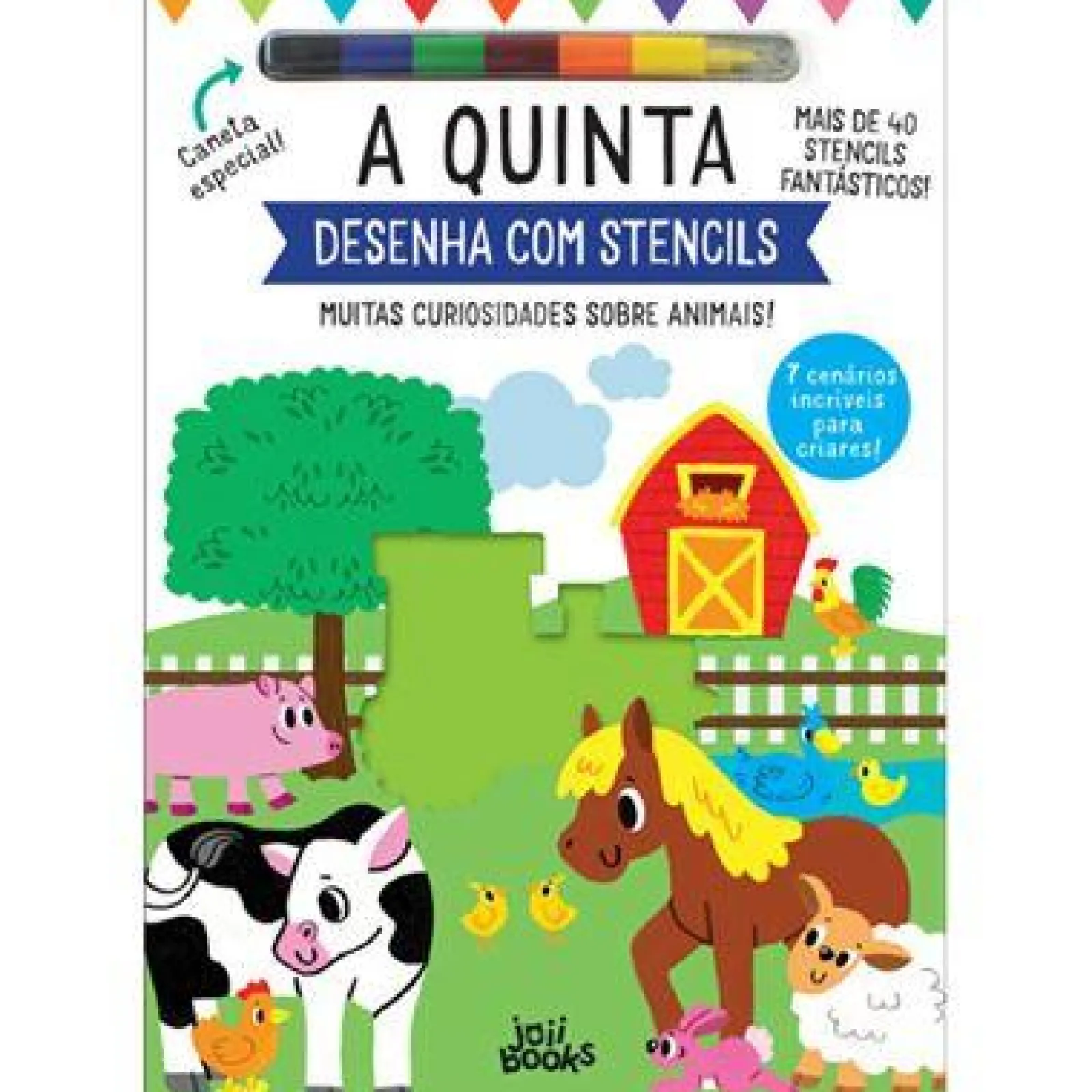 Sale Joybooks A Quinta de Elizabeth Golding - Desenha com Stencils