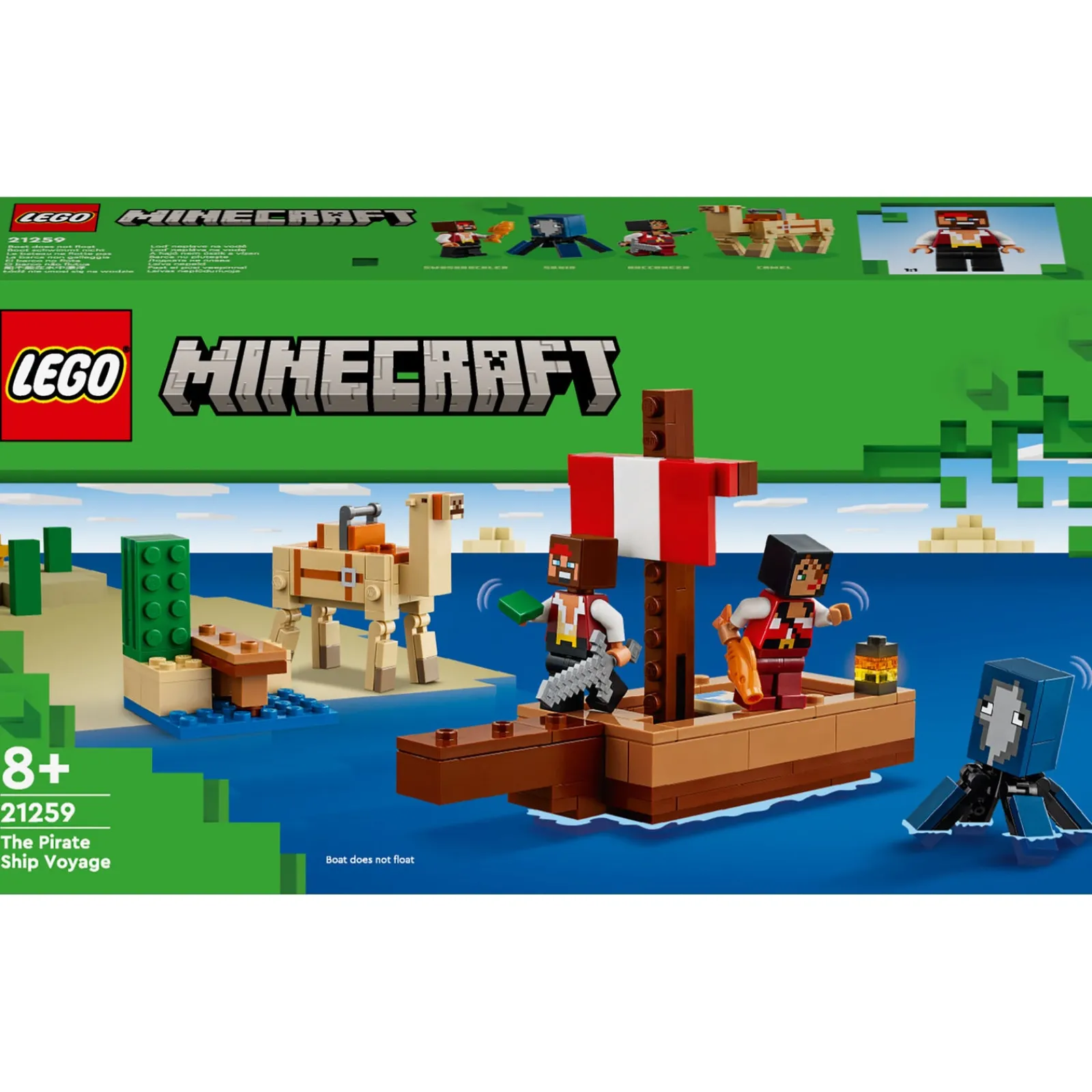 Lego-Minecraft A Viagem do Barco Pirata