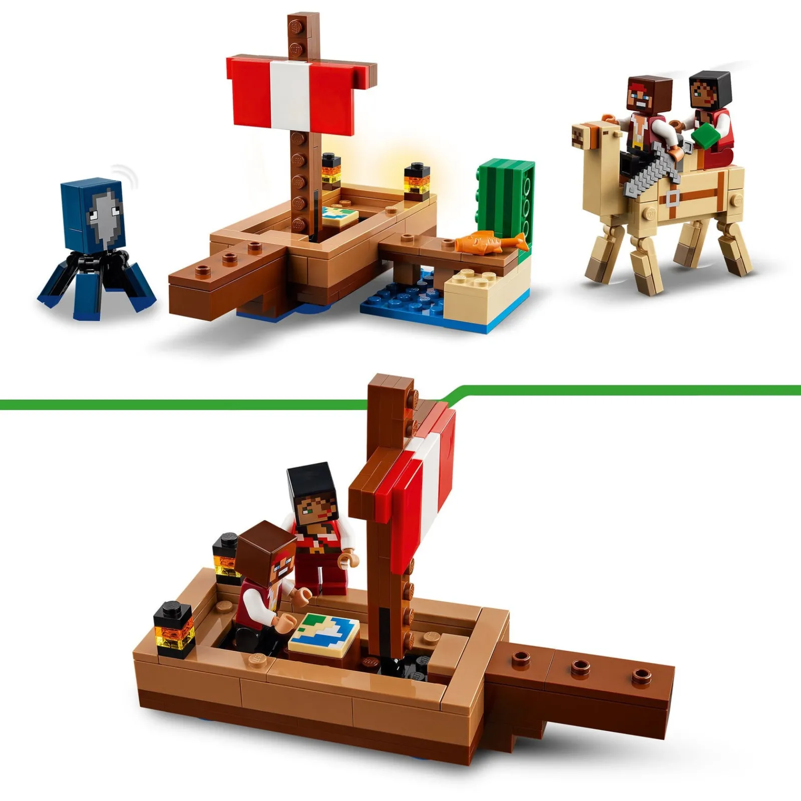 Lego-Minecraft A Viagem do Barco Pirata