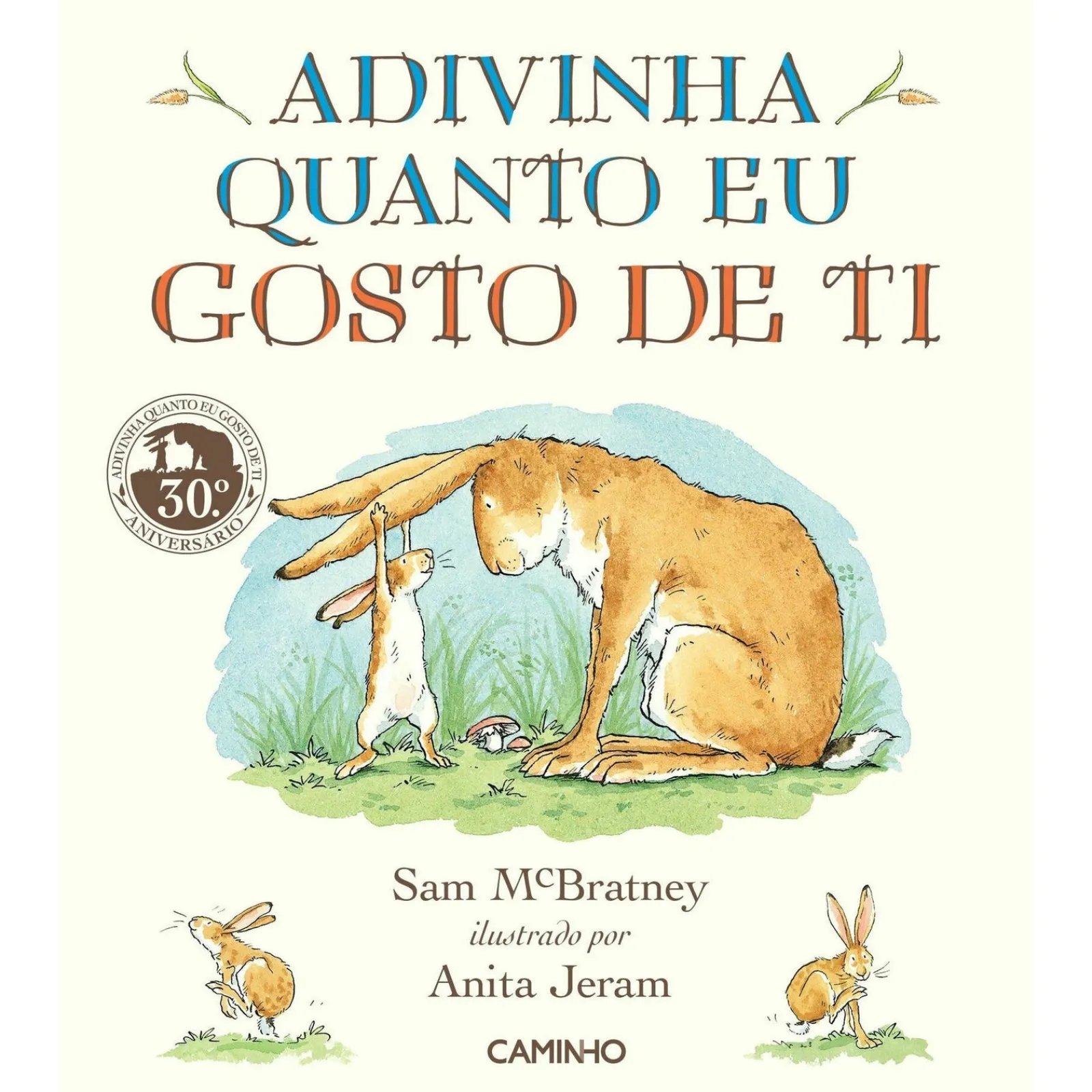 Caminho Adivinha Quanto Gosto de Ti - Capa Almof de Sam Mcbratney