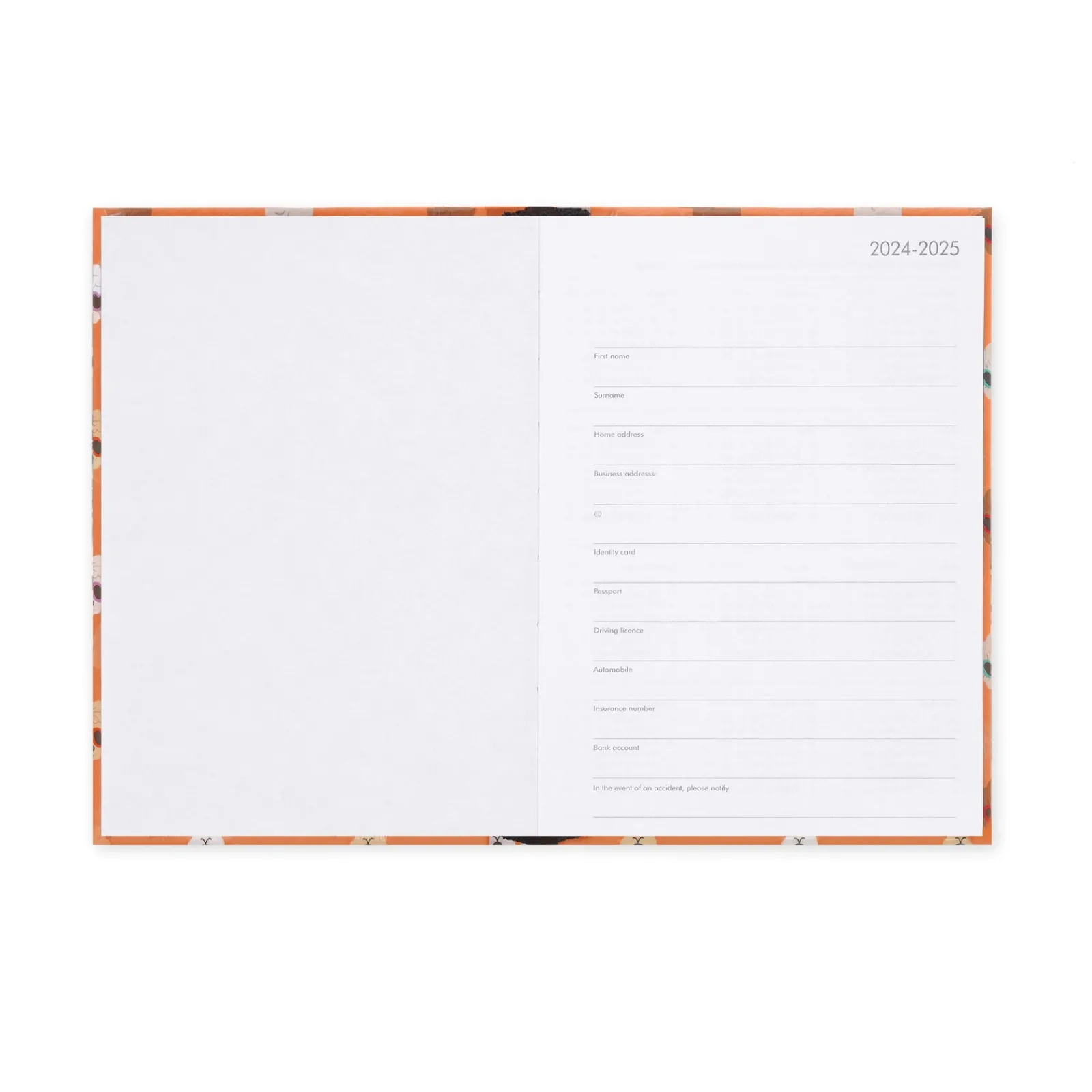 Legami Agenda 24/25 Diária Média - Apricot Dogs