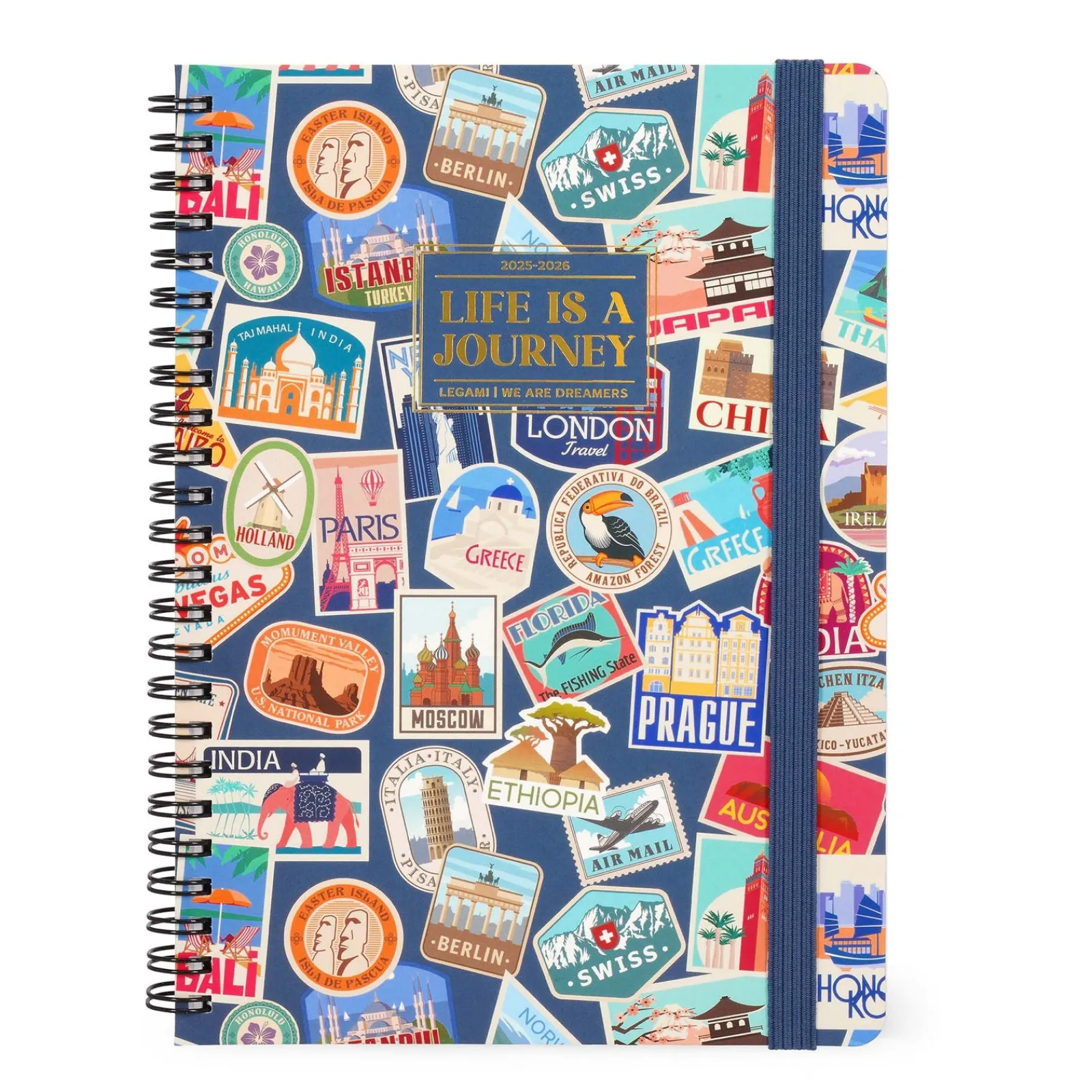 Online Legami Agenda 16 Meses 25-26 Com Caderno -Viagem