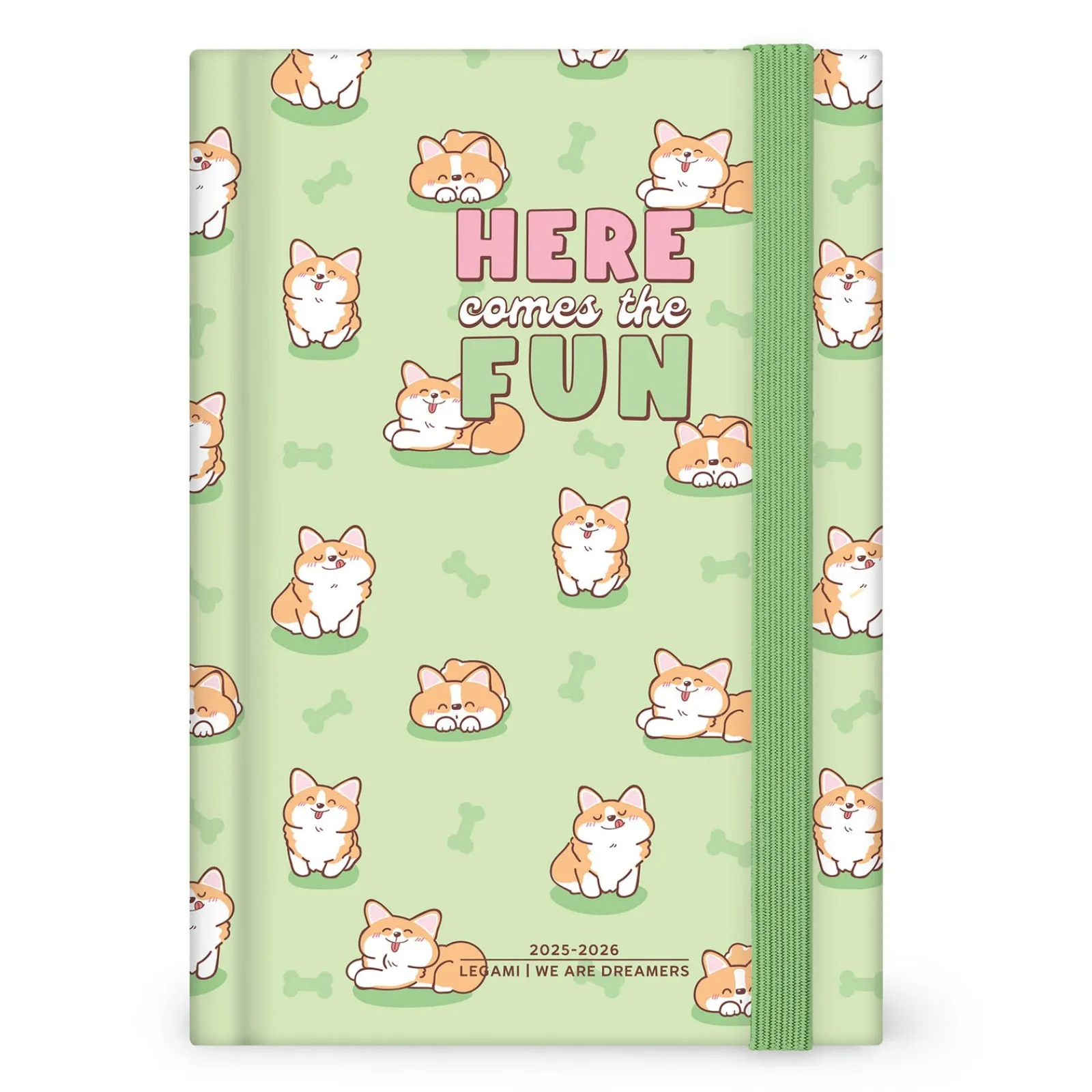 Legami Agenda 16 Meses 25-26 Médio - Corgi Azul