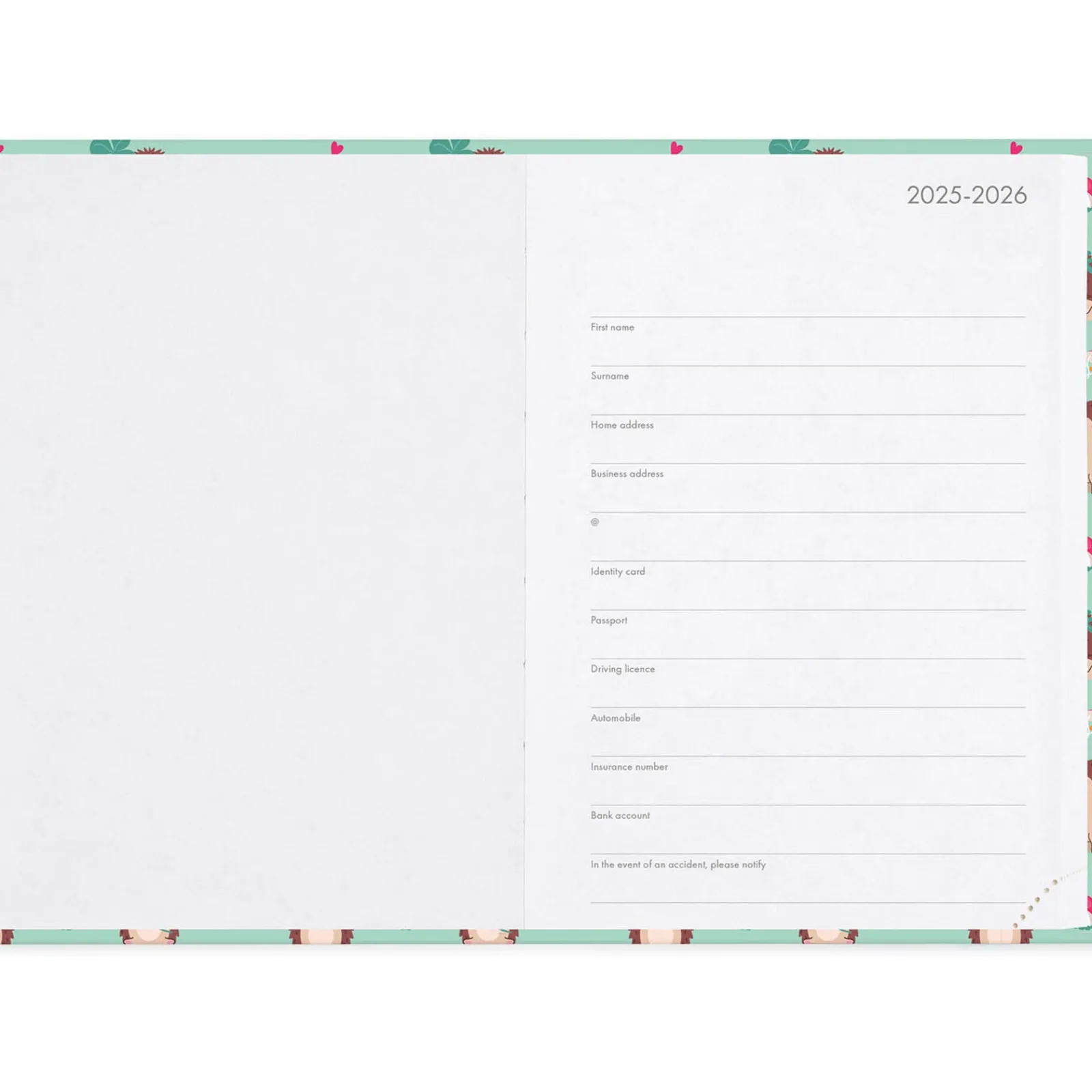 Legami Agenda 16 Meses 25-26 Médio - Ouriço