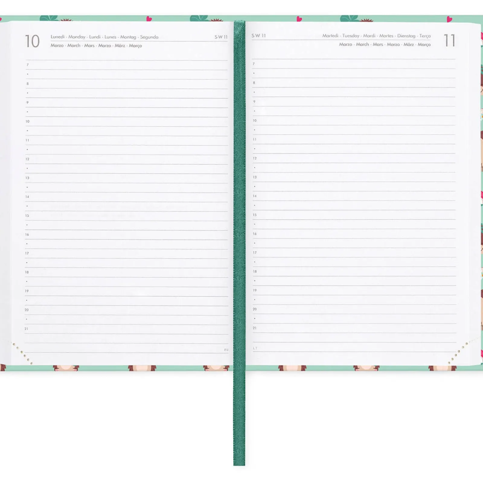 Legami Agenda 16 Meses 25-26 Médio - Ouriço