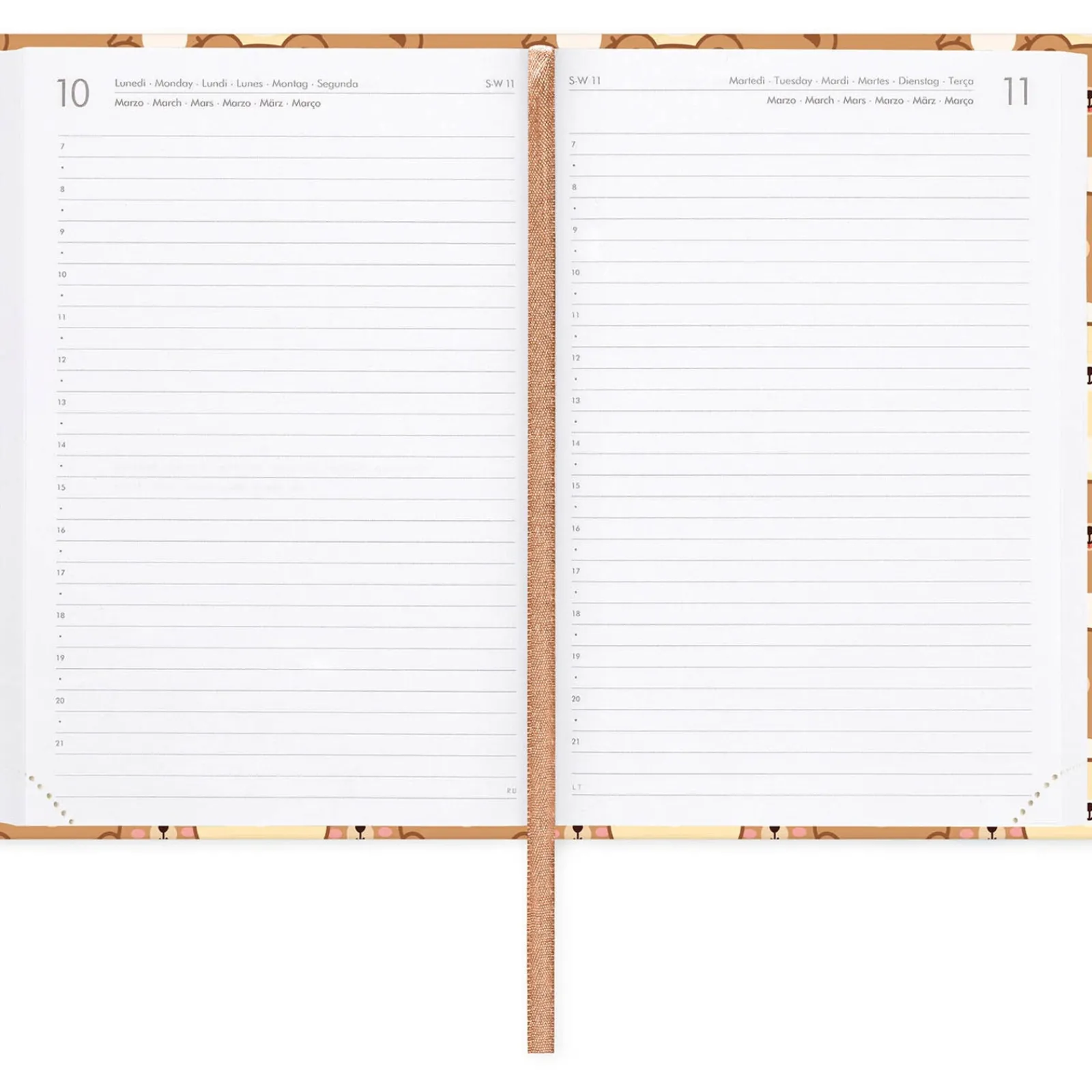 New Legami Agenda 16 Meses 25-26 Médio - Urso