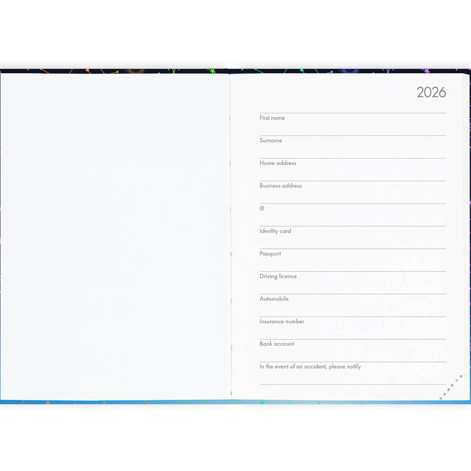 Legami Agenda 16 Meses 25-26 Pequeno - Estrelas