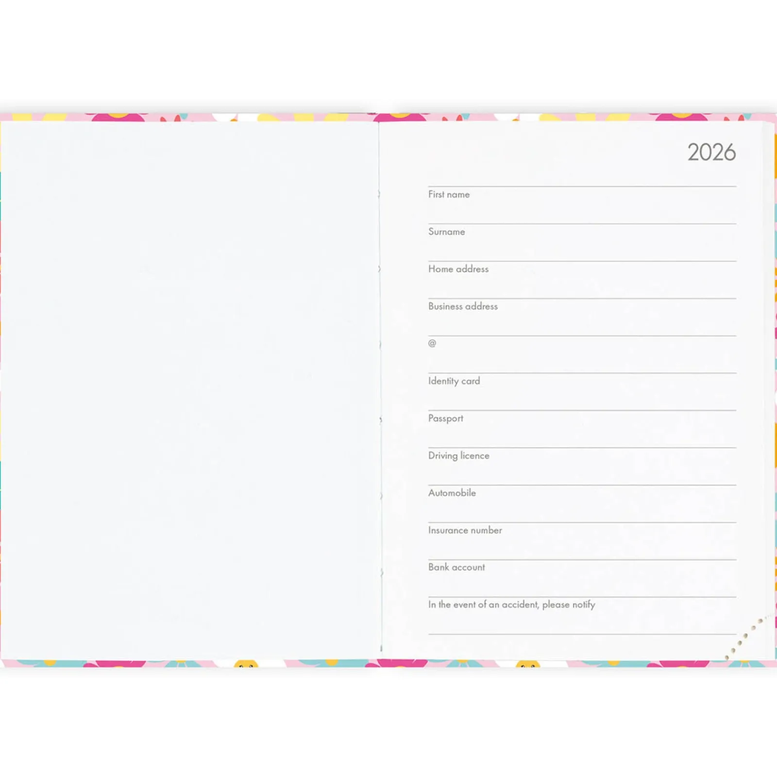 Legami Agenda 16 Meses 25-26 Pequeno -Margarida