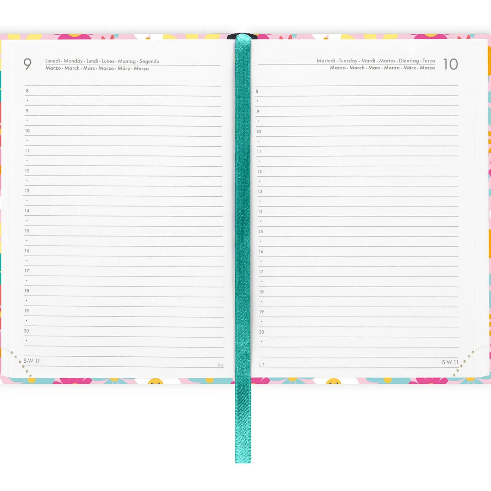 Legami Agenda 16 Meses 25-26 Pequeno -Margarida