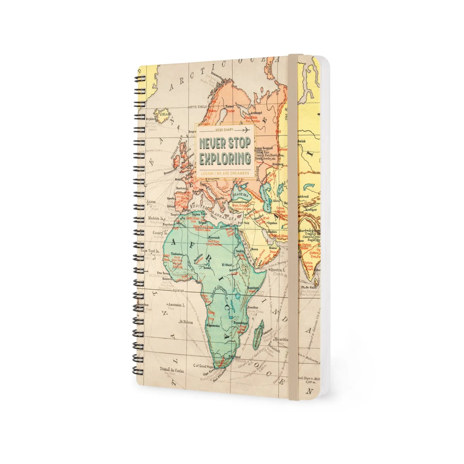 New Legami Agenda 2025 Semanal Grande Espiral - Travel