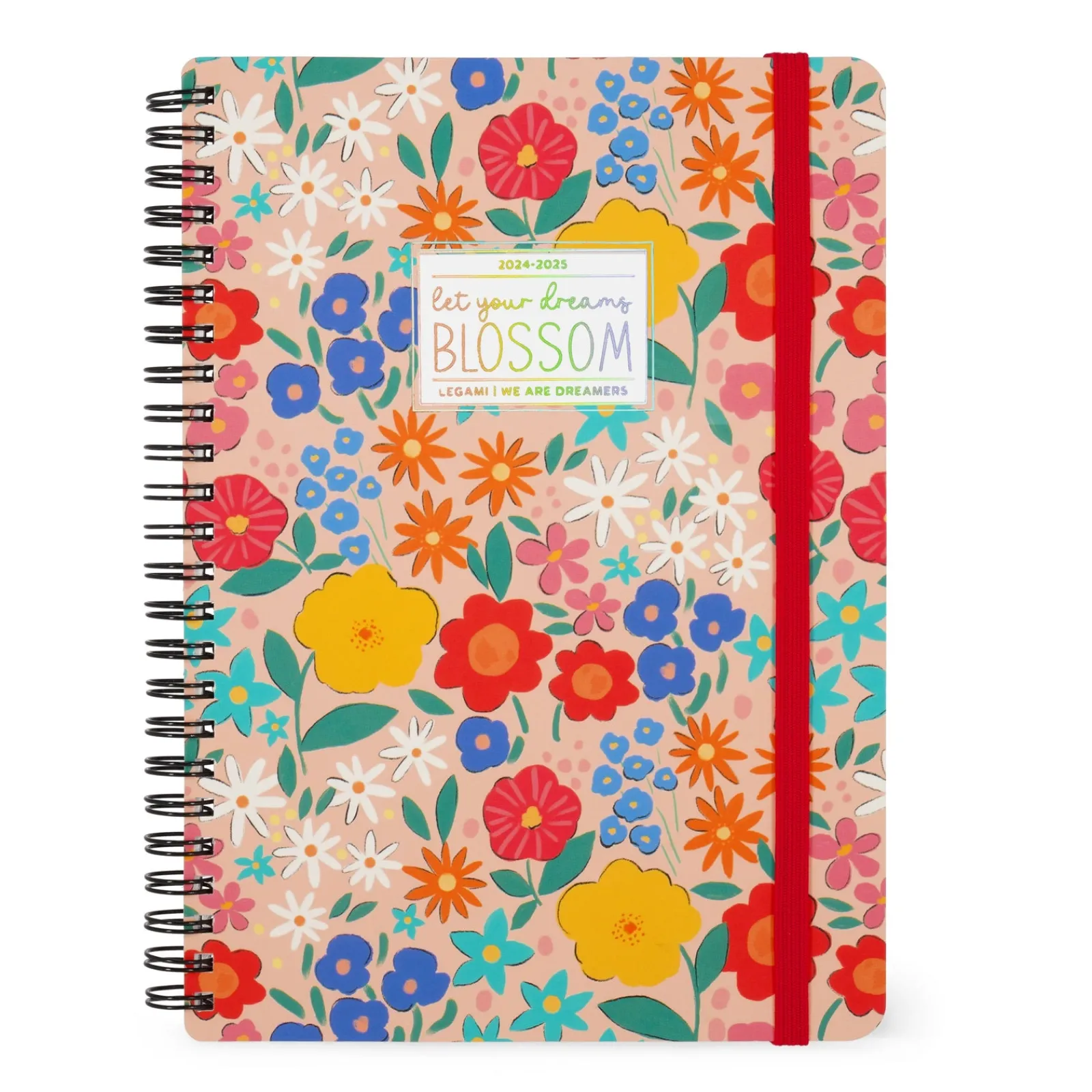 Outlet Legami Agenda 24/25 Semanal Média Espiral - Flowers