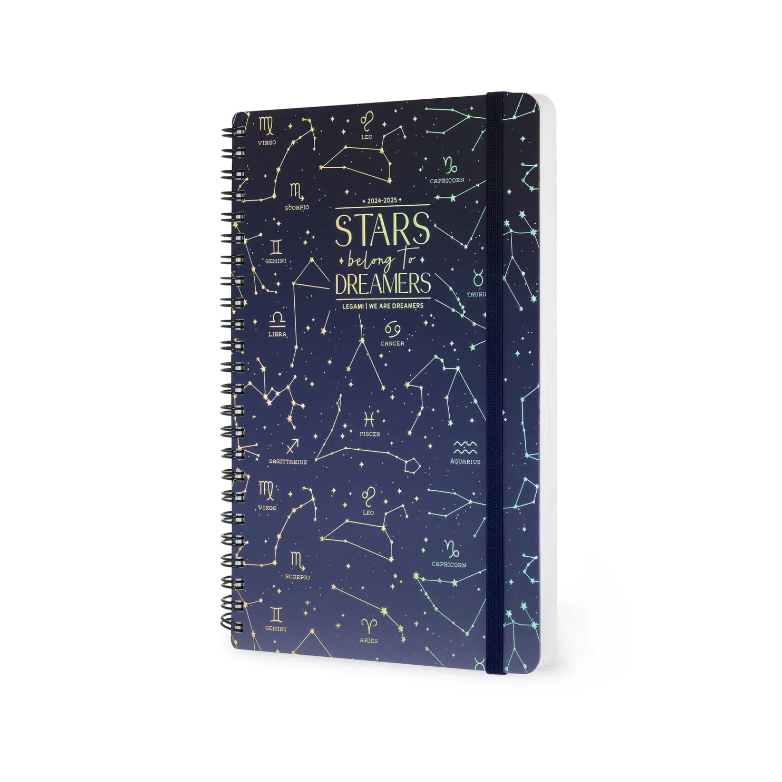 Hot Legami Agenda 24/25 Semanal Média Espiral - Stars