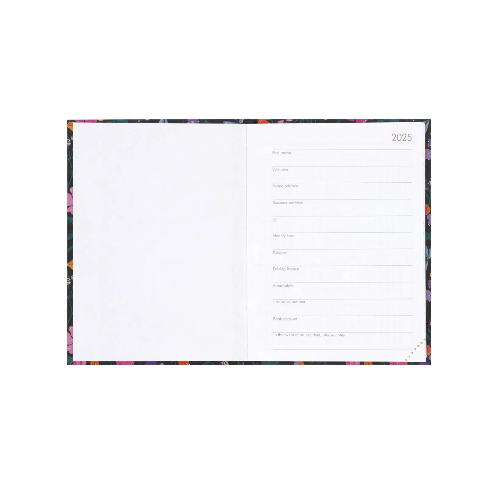 Outlet Legami Agenda 2025 Semanal Mini - Wildflowers