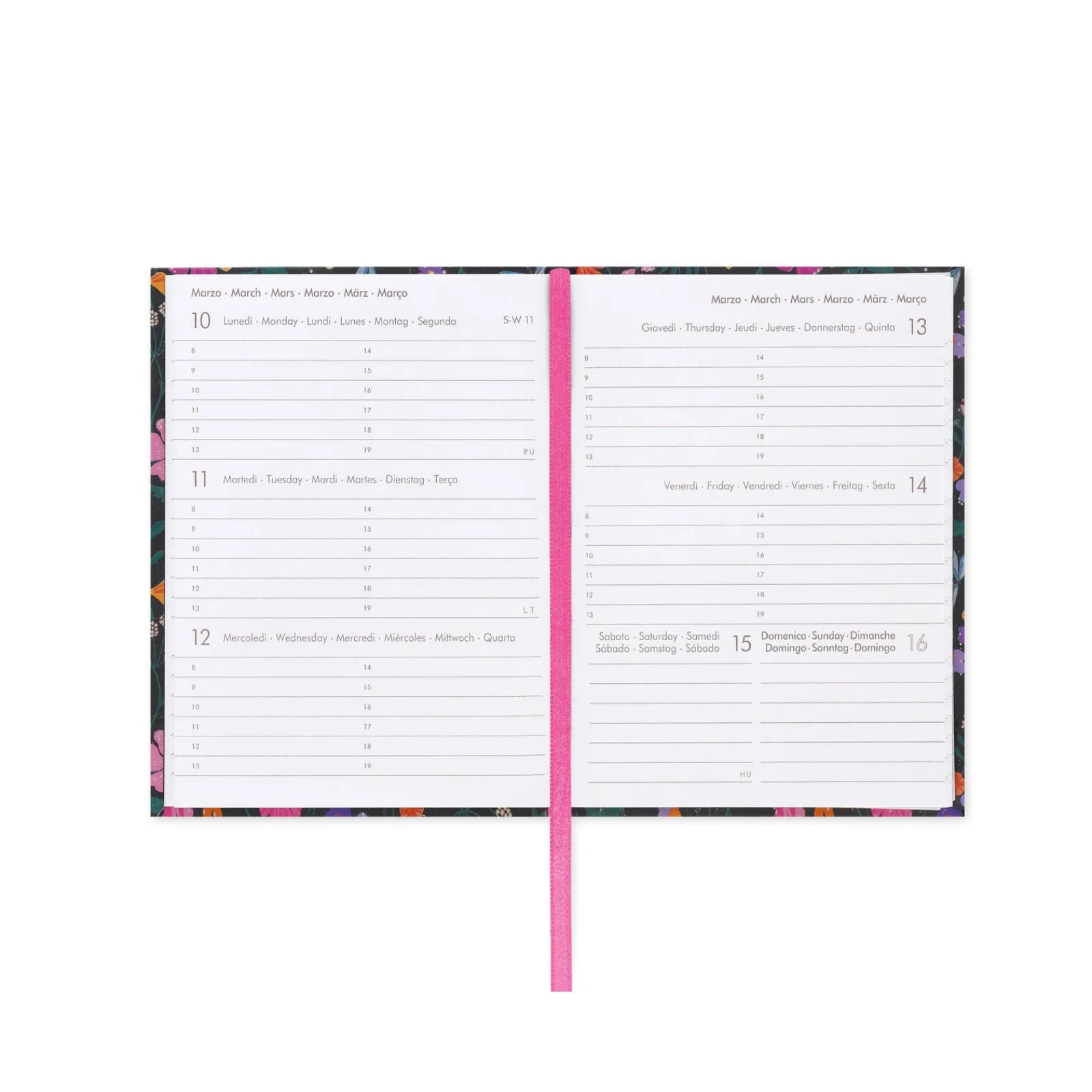 Outlet Legami Agenda 2025 Semanal Mini - Wildflowers