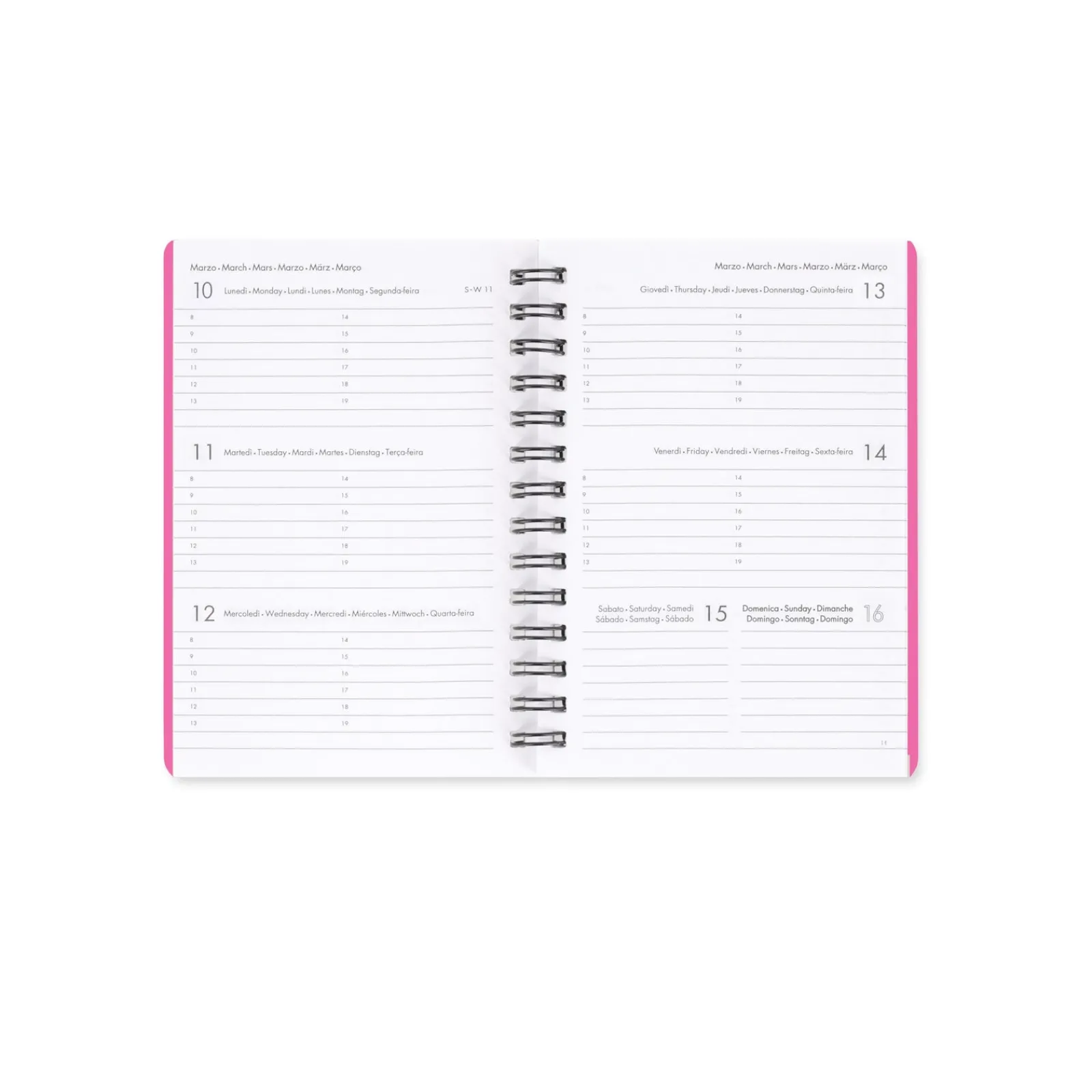 Legami Agenda 2025 Semanal Pequena Espiral - Panda