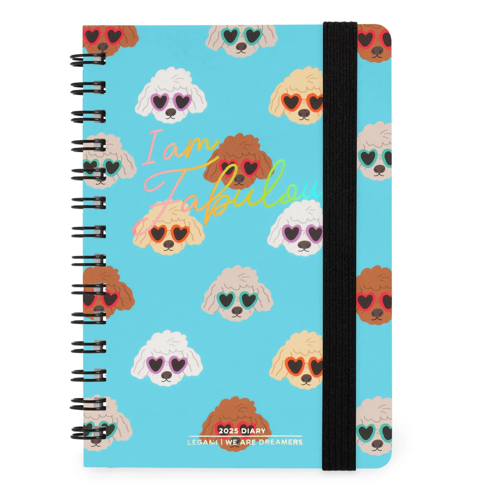 Clearance Legami Agenda 2025 Semanal Pequena Espiral - Sky Blue Dogs