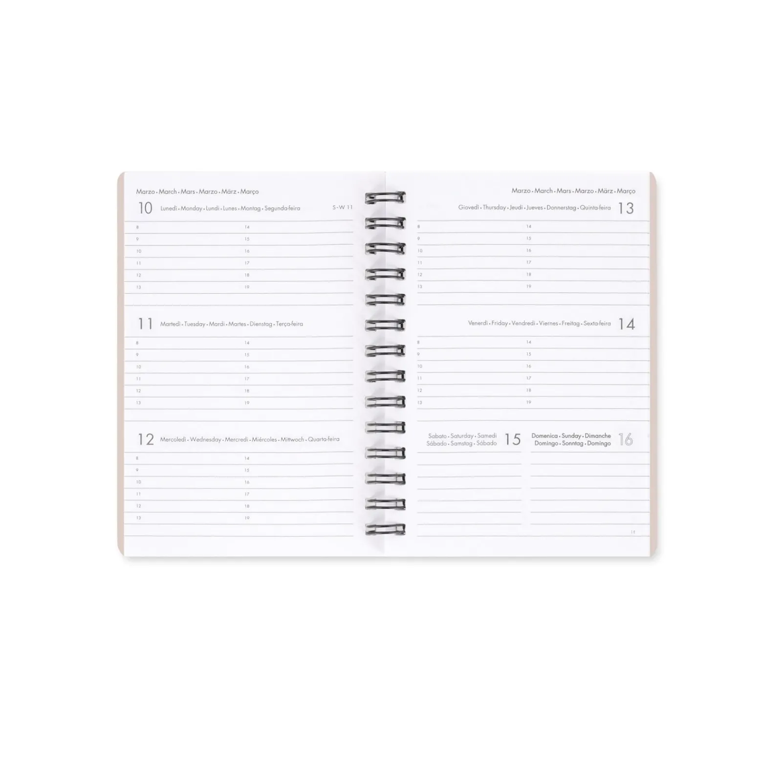 Clearance Legami Agenda 2025 Semanal Pequena Espiral - Sky Blue Dogs