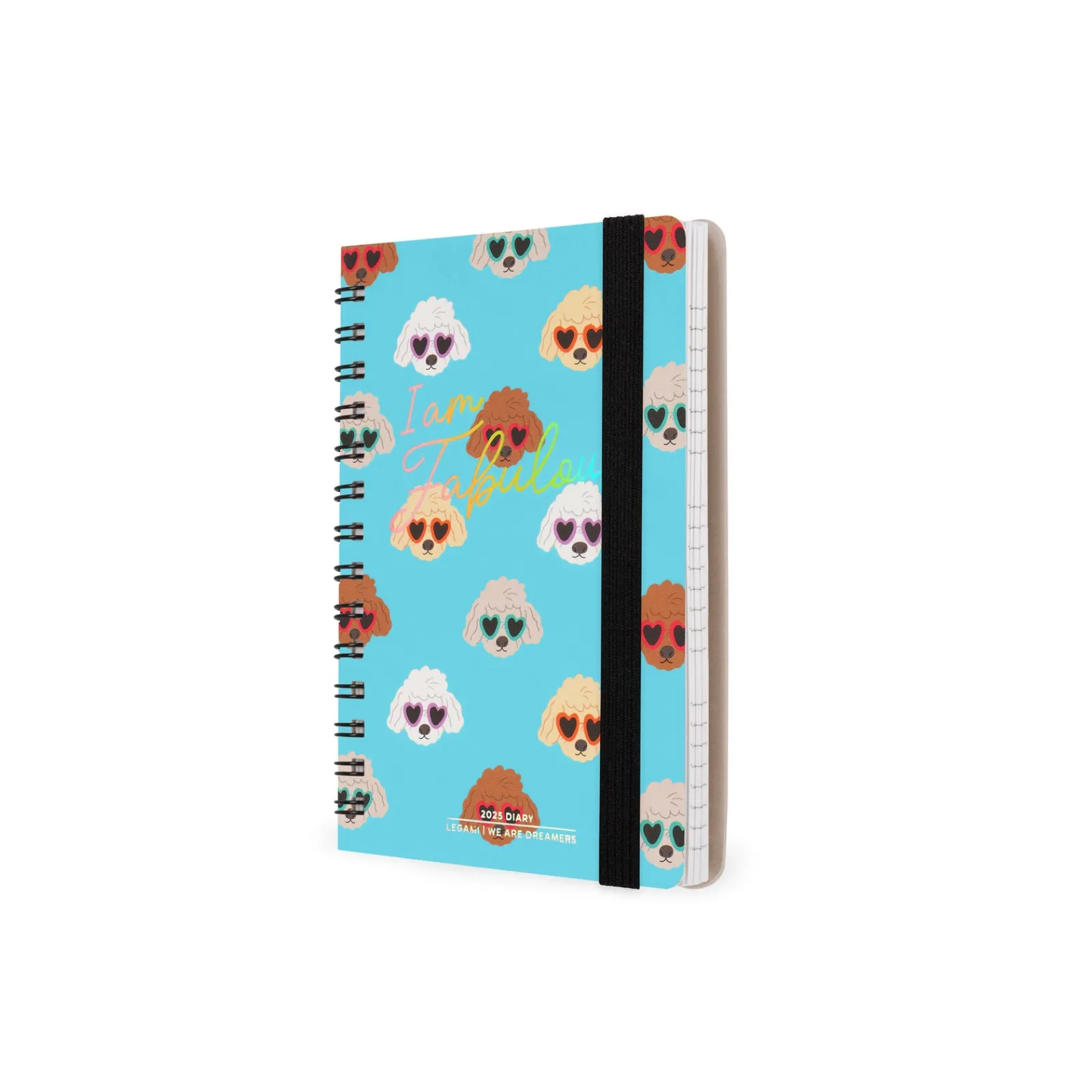 Clearance Legami Agenda 2025 Semanal Pequena Espiral - Sky Blue Dogs