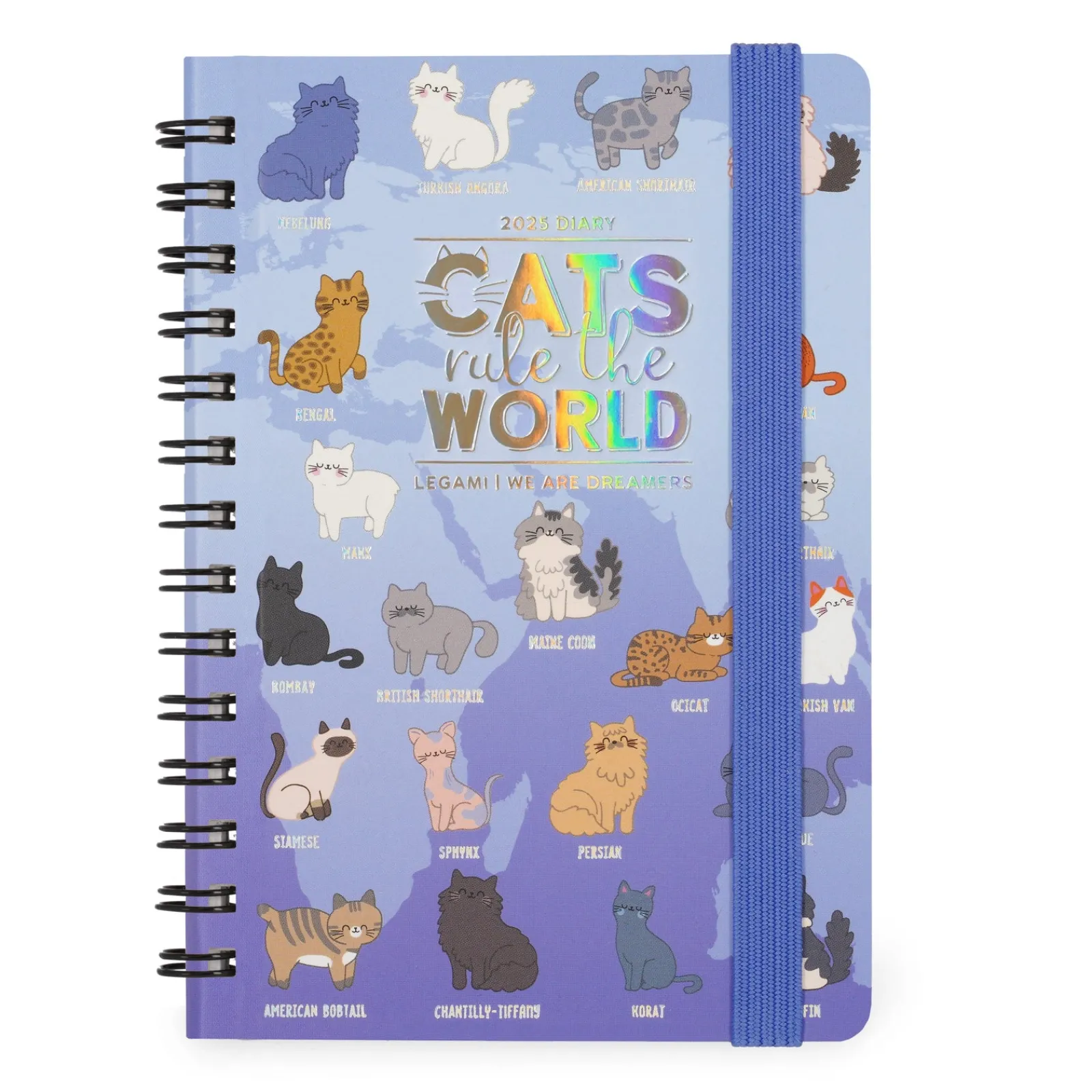 Legami Agenda 2025 Semanal Pequena Espiral - Kitty