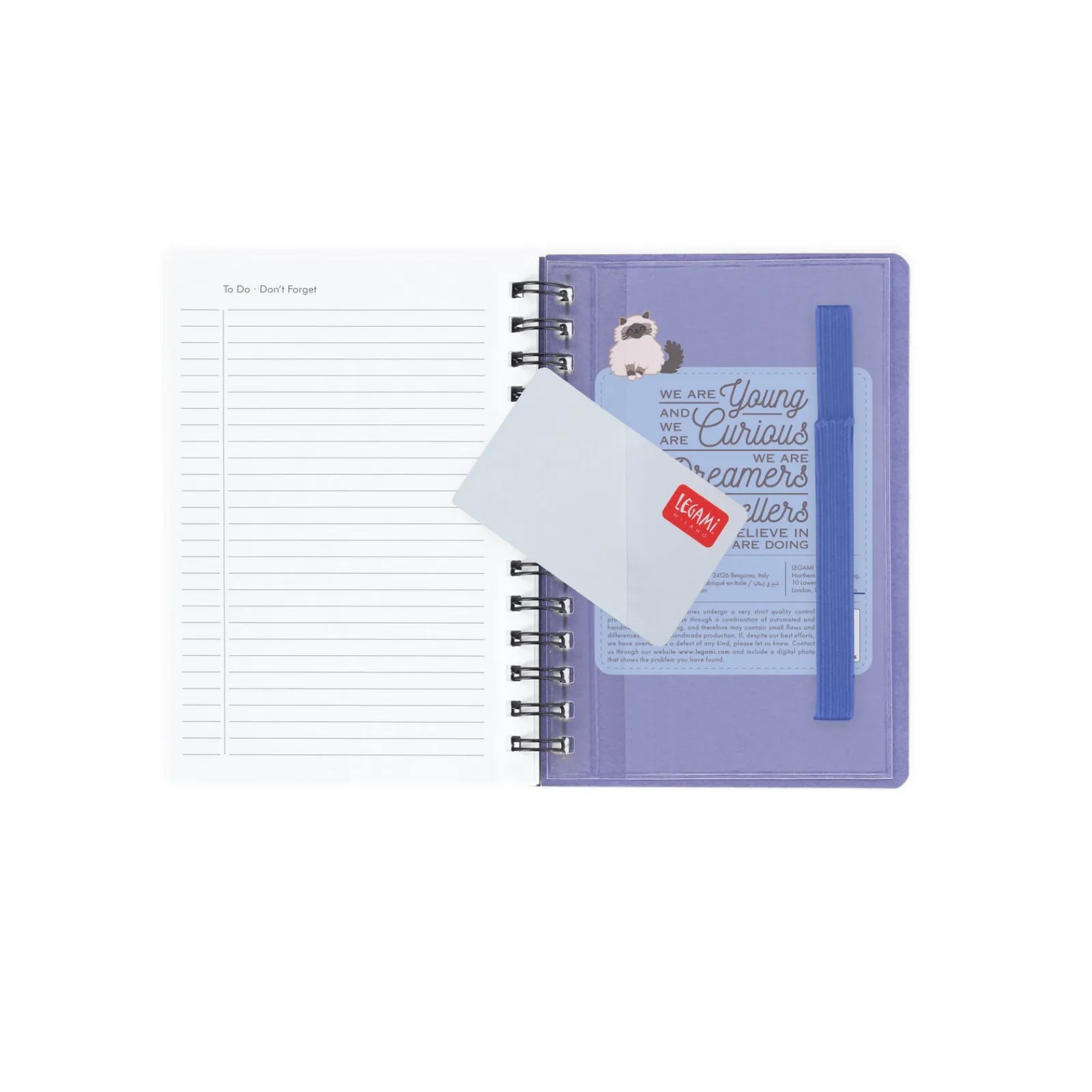 Legami Agenda 2025 Semanal Pequena Espiral - Kitty