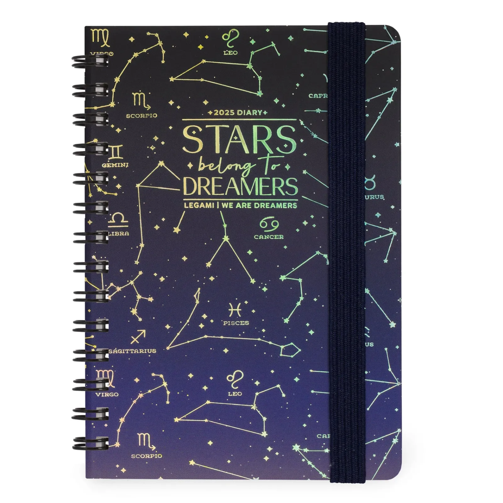 Legami Agenda 2025 Semanal Pequena Espiral - Stars