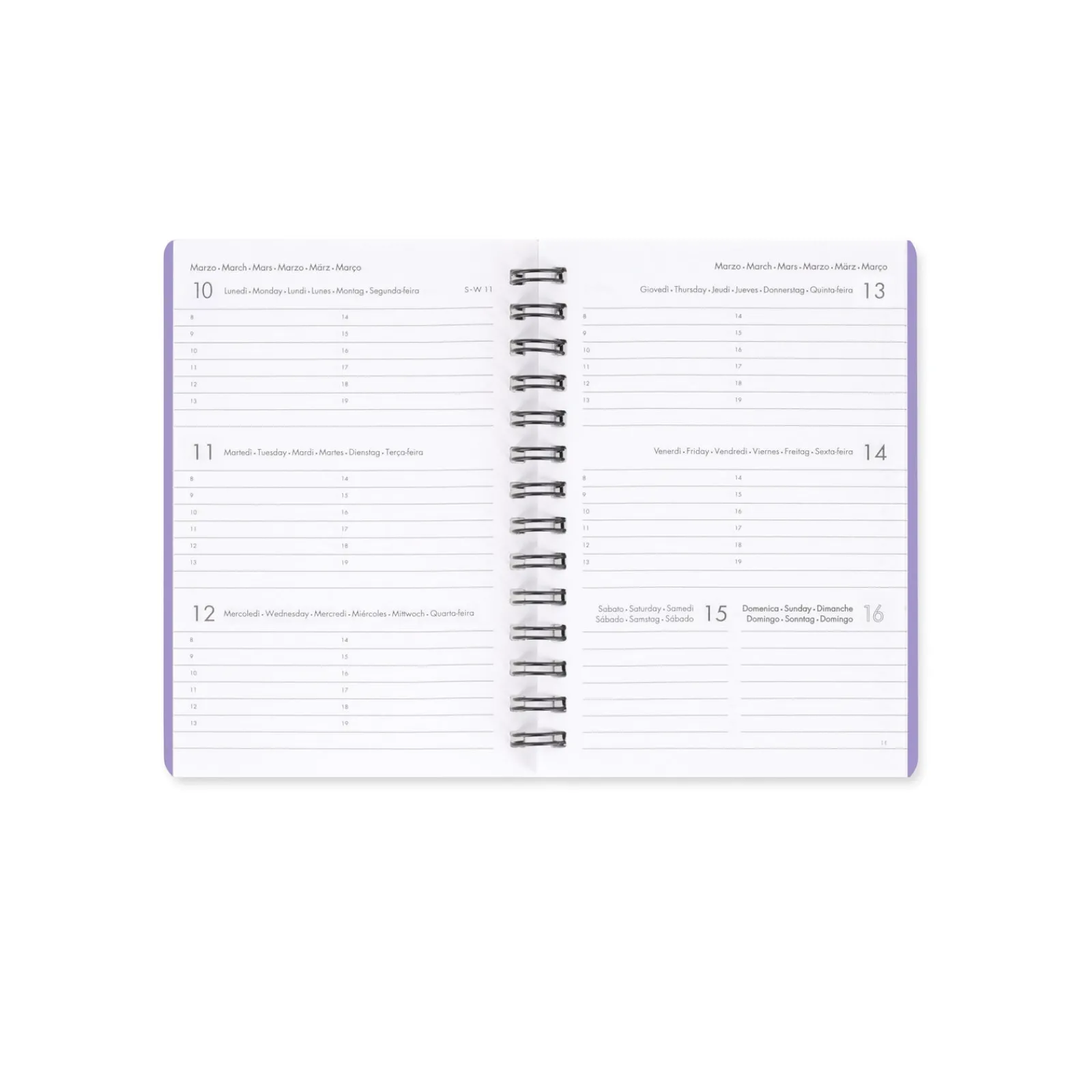 Legami Agenda 2025 Semanal Pequena Espiral - Mushroom