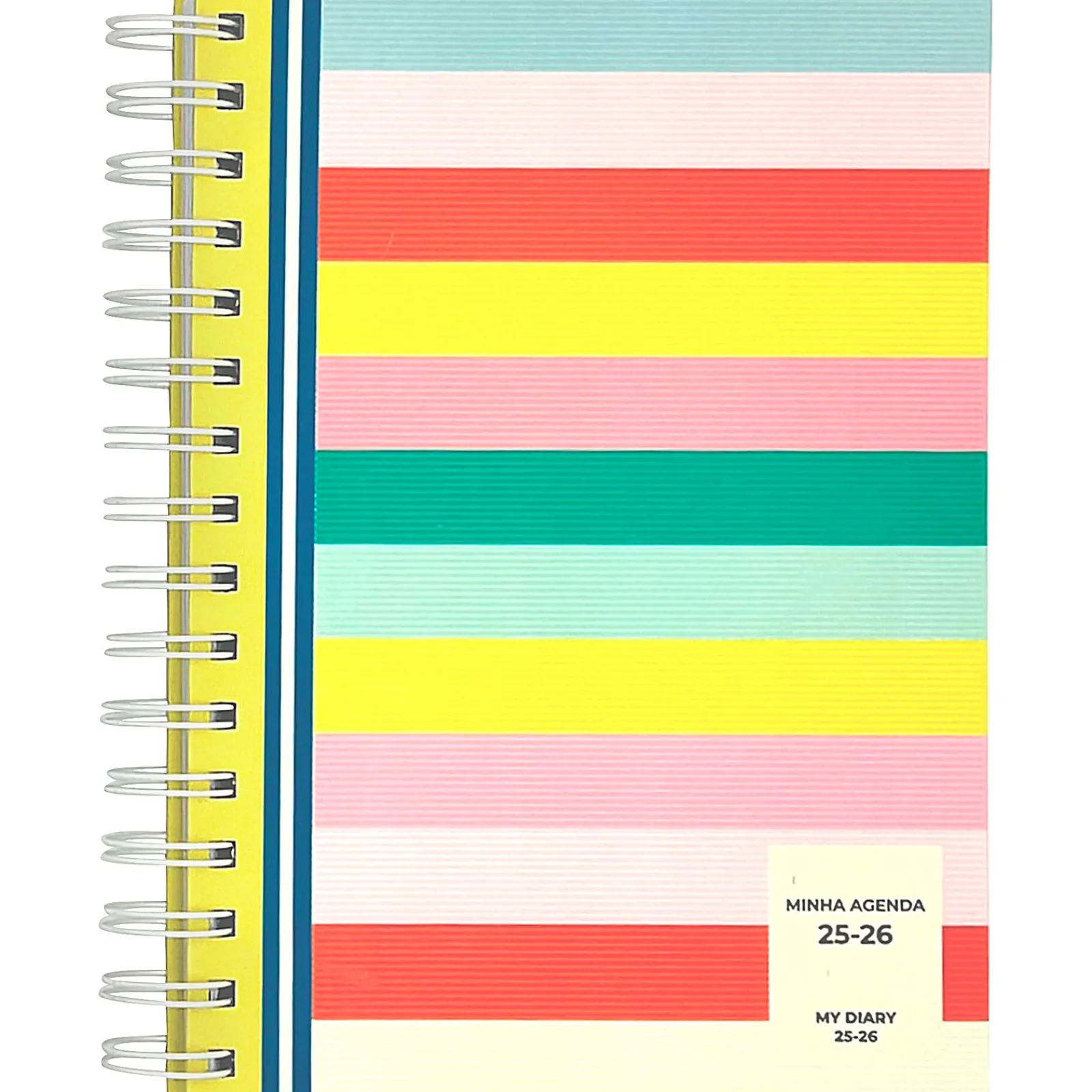 Note! Agenda A5 2026 Espiral 16M Semanal Geometric