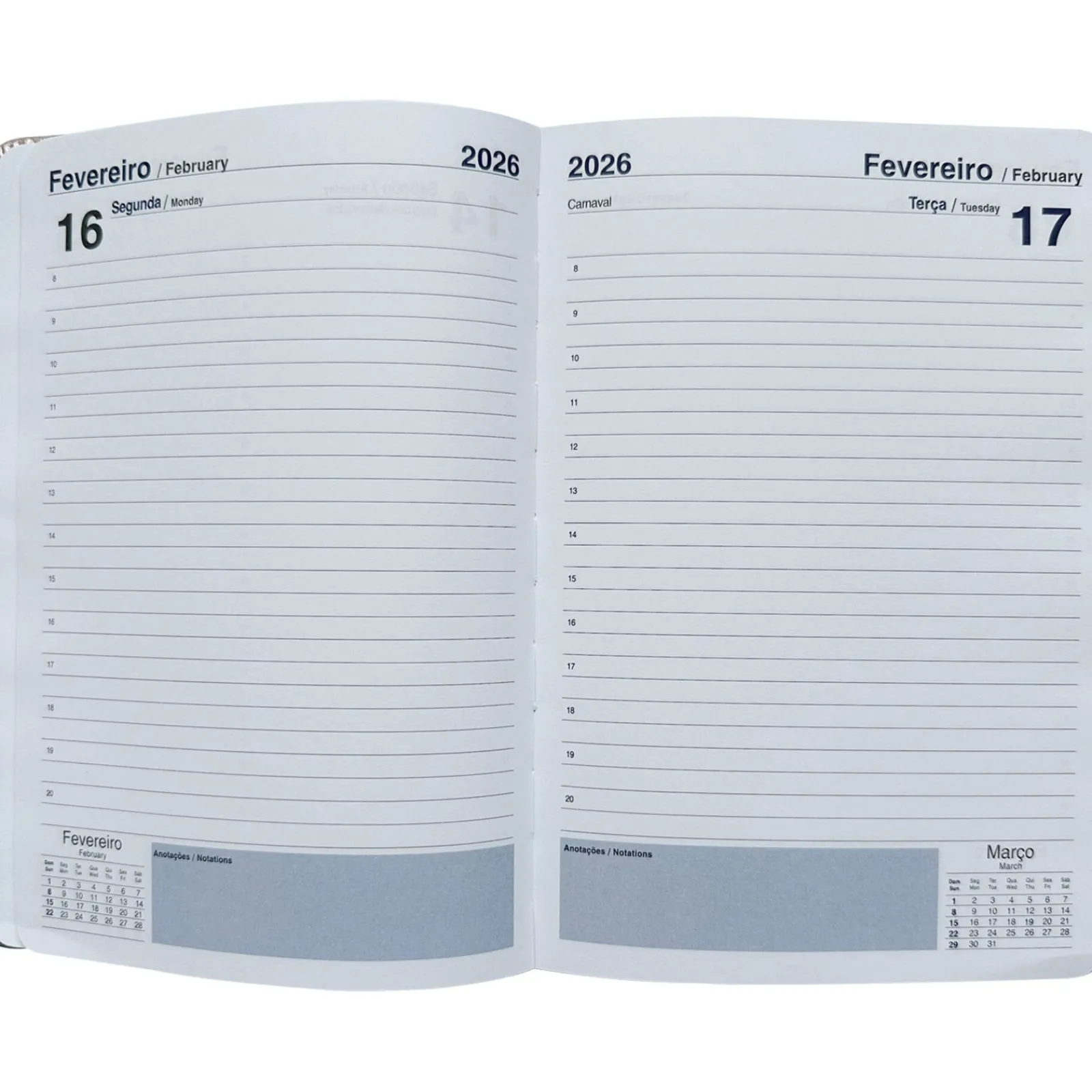 Note! Agenda A5 Bicolor Metalizada (artigo sortido)