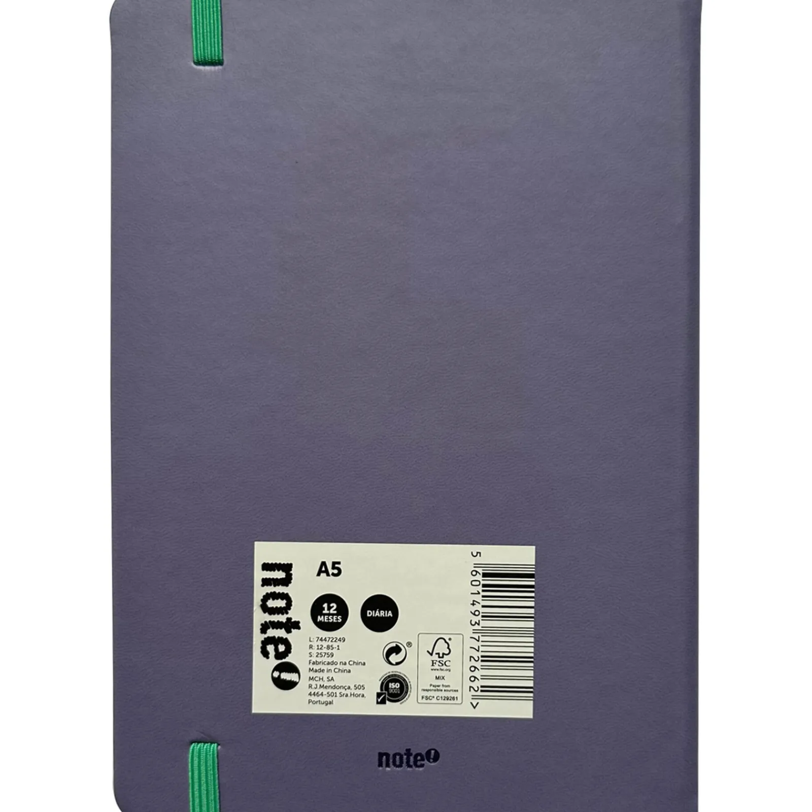 Note! Agenda A5 Pastel com Elástico (artigo sortido)