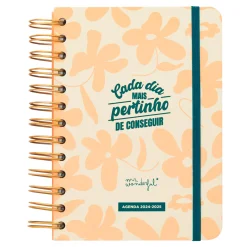 Mr. Wonderful Agenda Office 24/25 Diária Pequena - Cada Dia Mais Pertinho de Conseguir