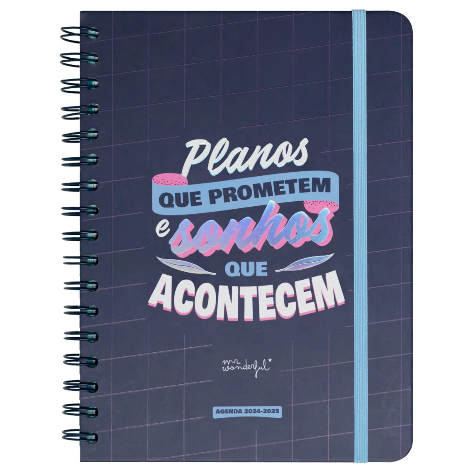 Best Mr. Wonderful Agenda Wonder 24/25 Semanal Grande - Planos Que Prometem, Sonhos que Acontecem