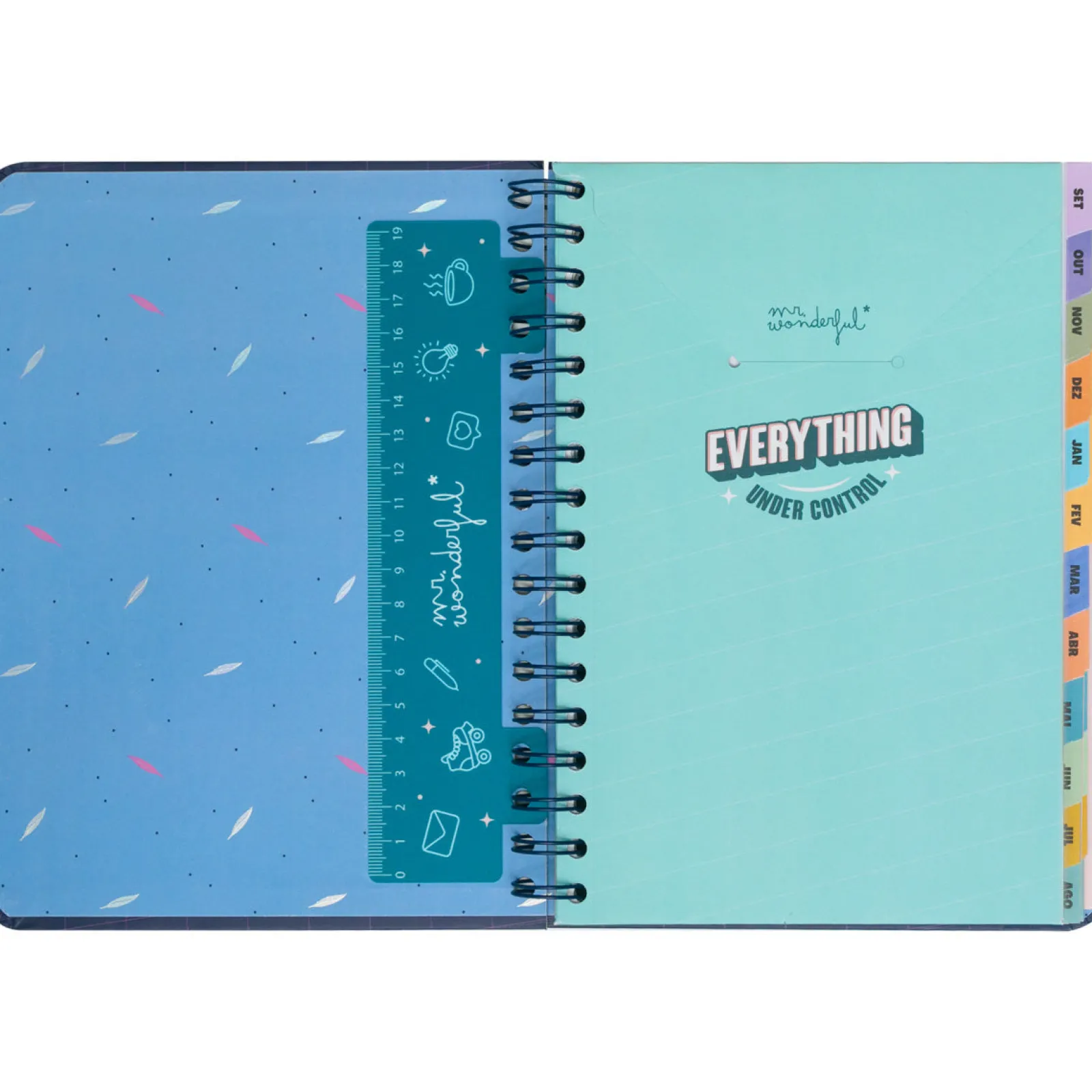 Best Mr. Wonderful Agenda Wonder 24/25 Semanal Grande - Planos Que Prometem, Sonhos que Acontecem