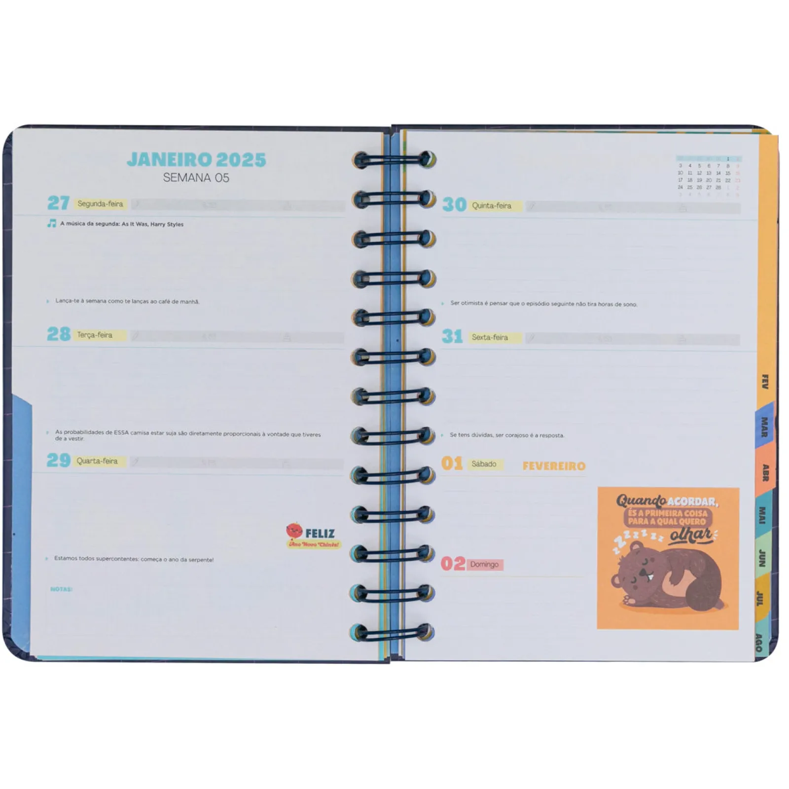 Clearance Mr. Wonderful Agenda Wonder 24/25 Semanal Pequena - Planos que Prometem e Sonhos que Acontecem