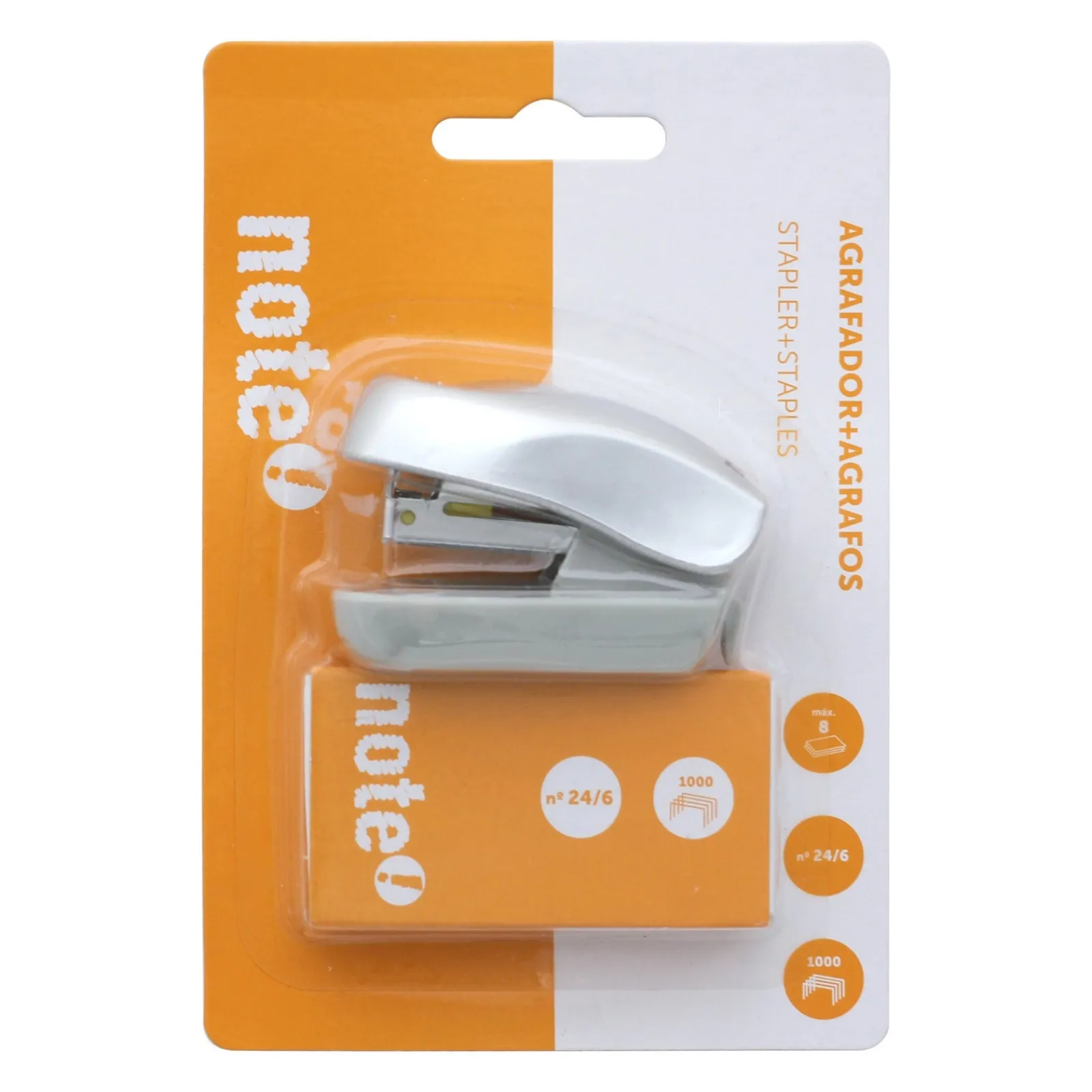 Note! Agrafador Pequeno 8 Folhas + Agrafos