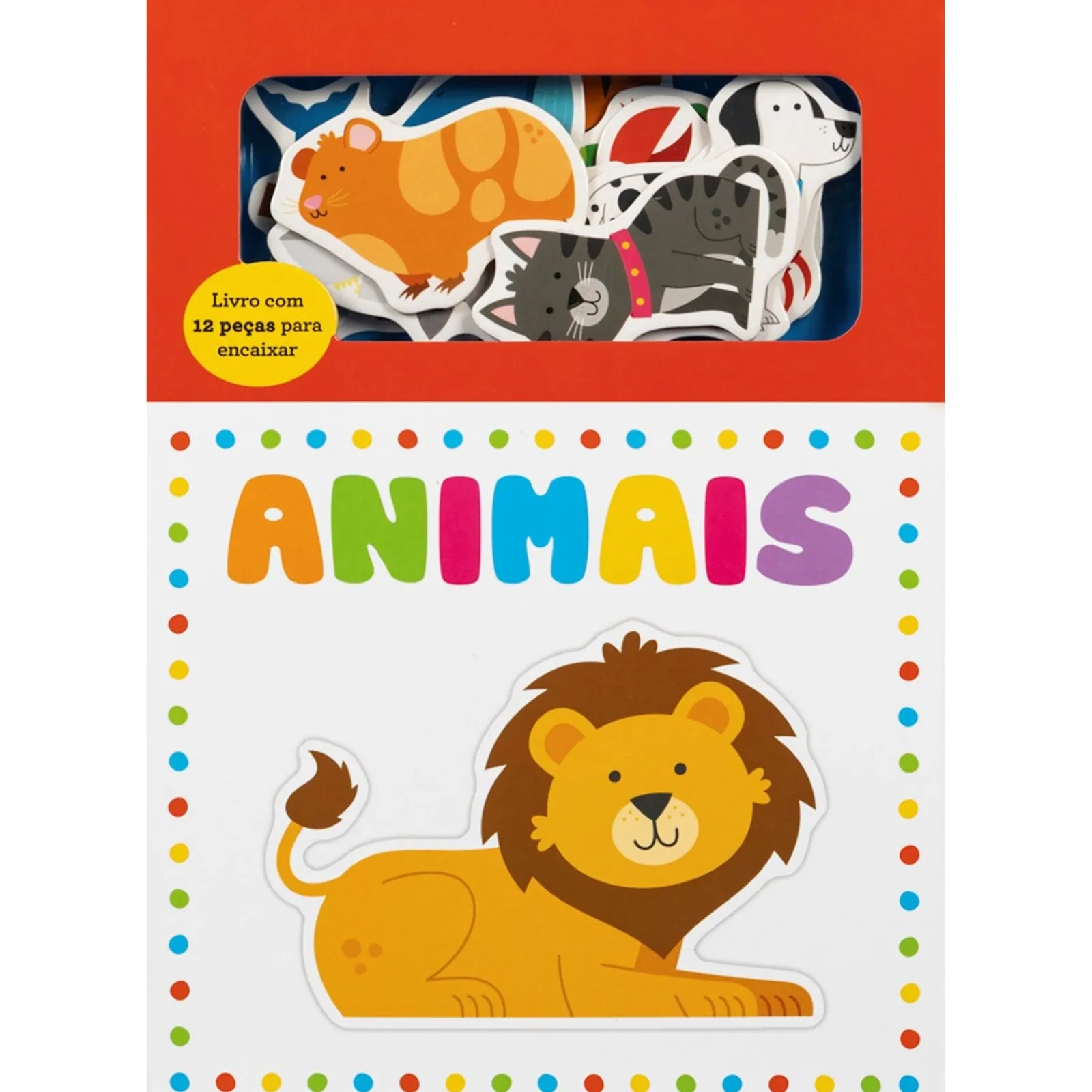 Porto Editora Animais - Livro com 12 Peças para Encaixar