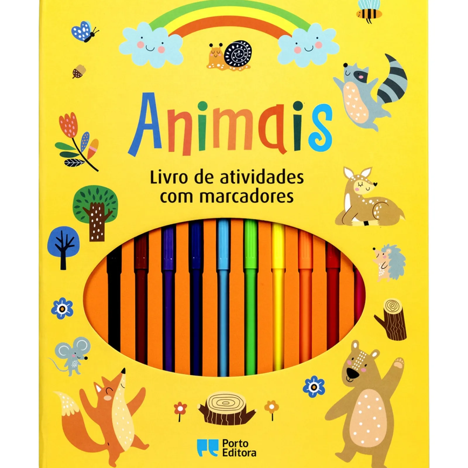 Porto Editora Animais - Livro de Atividades com Marcadores