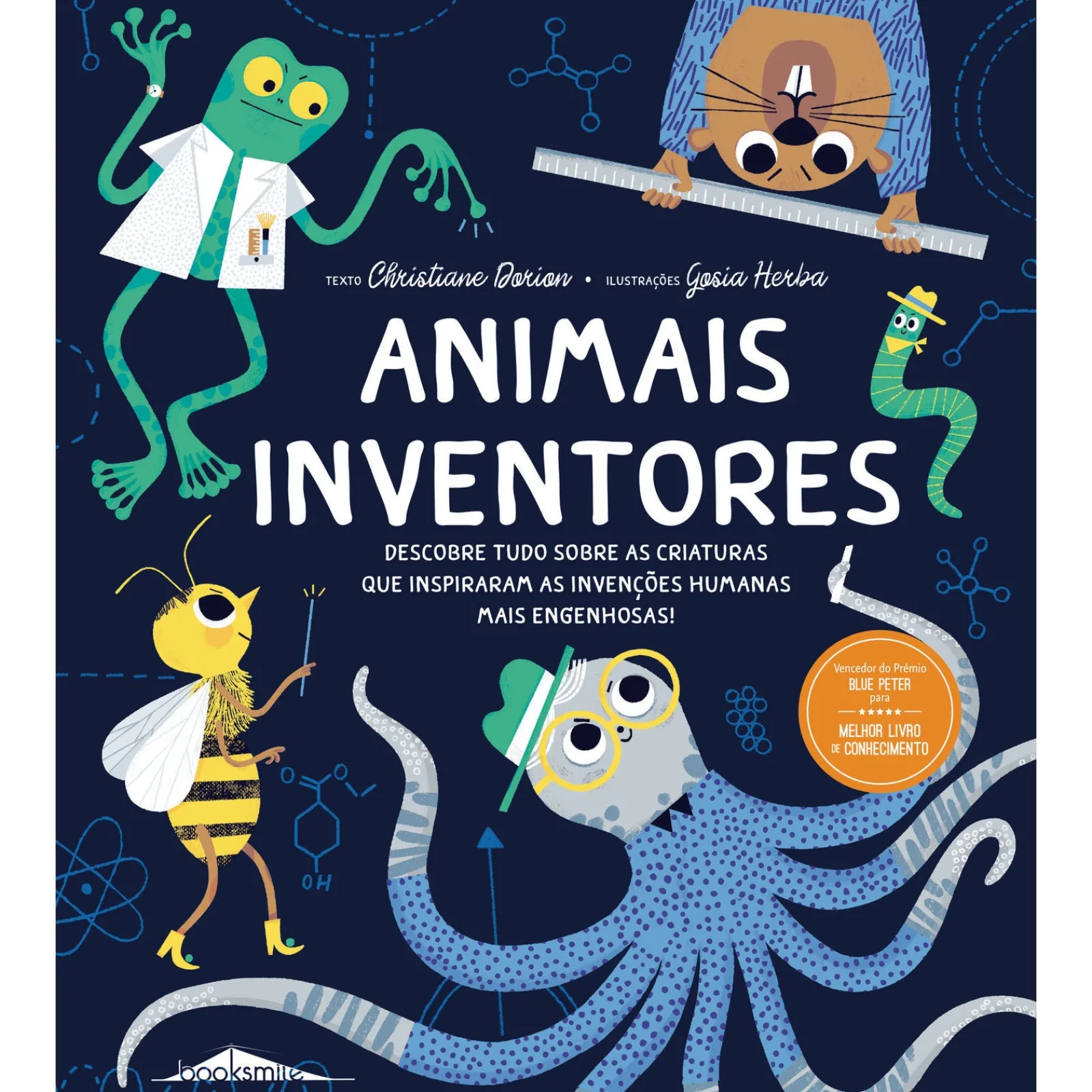 Booksmile Animais Inventores de Christiane Dorion