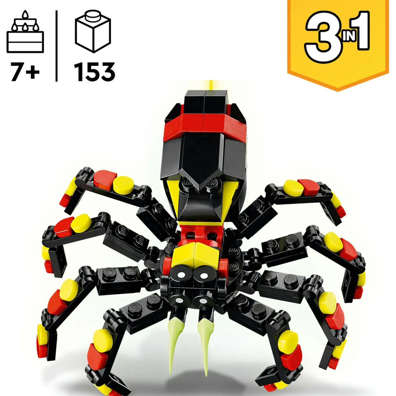 Online Lego-Creator Animal Selvagem: Aranha Surpreendente