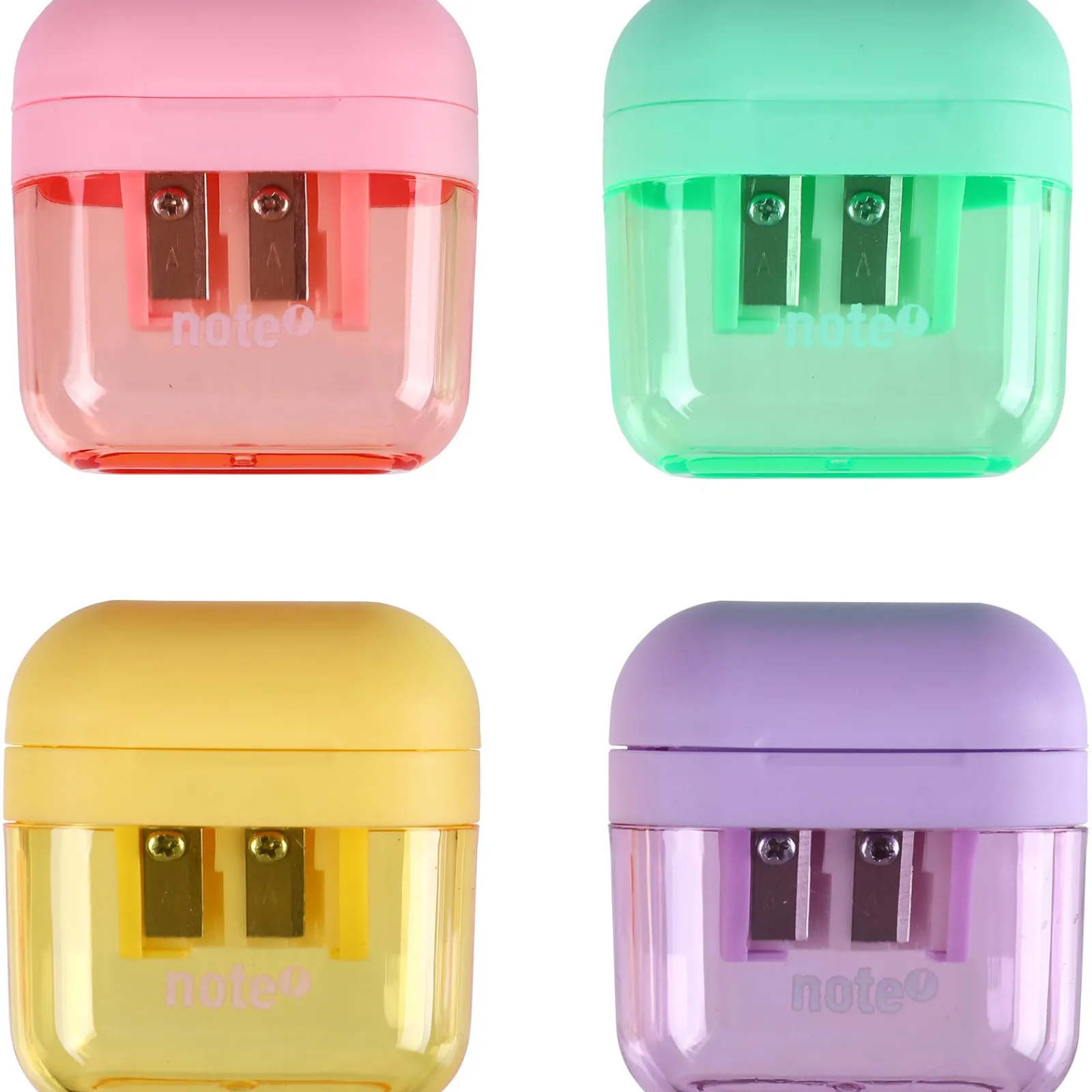 Best Note! Apara lápis Duplo com Depósito Pastel