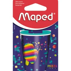 Maped Apara Lápis Duplo Lata Pixel Party