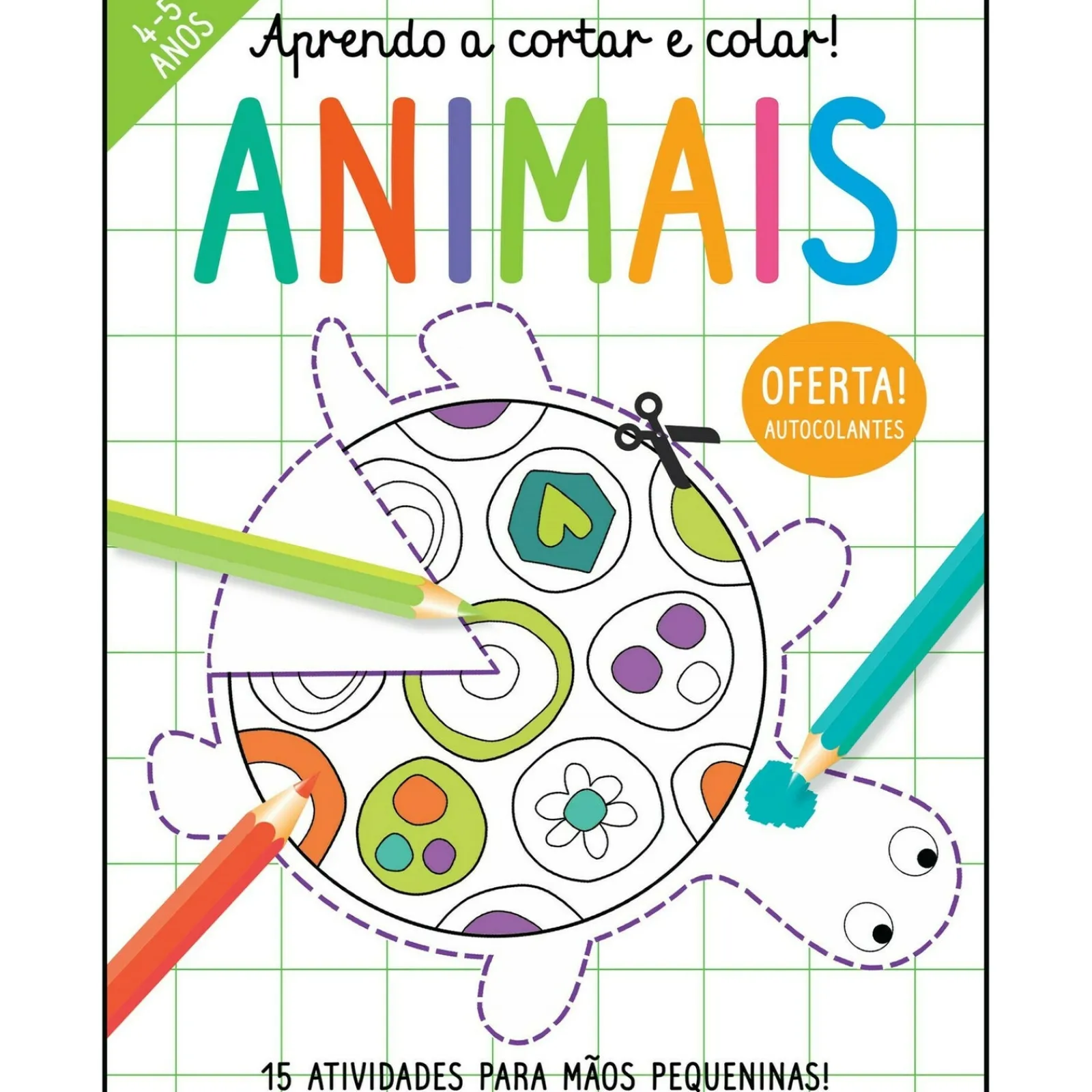 Clearance Joybooks Aprendo a Cortar e Colar! - Animais de Elizabeth Golding - 15 Atividades para Mãos Pequeninas!