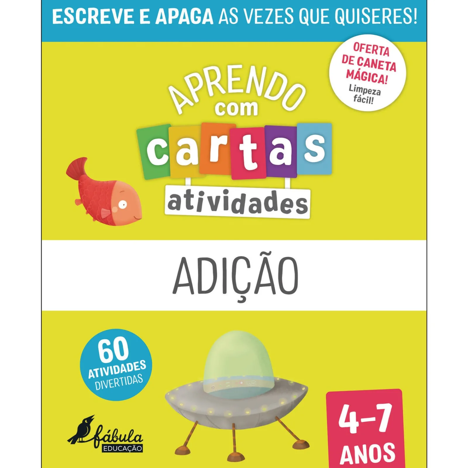 Fábula Educação Aprendo com Cartas - Adição (4-7 Anos)