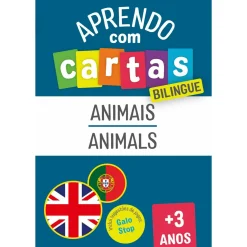 Fábula Educação Aprendo com Cartas - Animais - Bilingue
