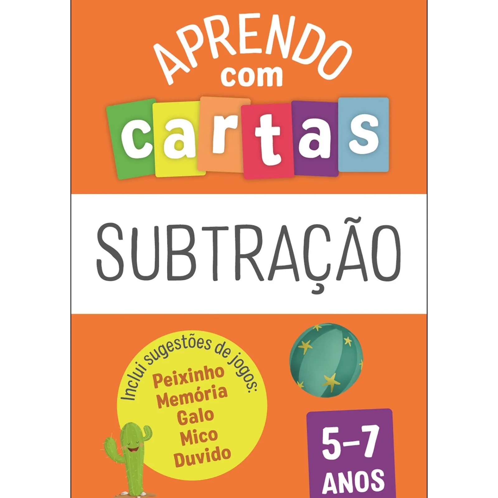 Discount Fábula Educação Aprendo com Cartas - Subtração 5-7 Anos