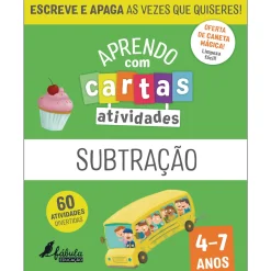 Best Fábula Educação Aprendo com Cartas - Subtração (4-7 Anos)
